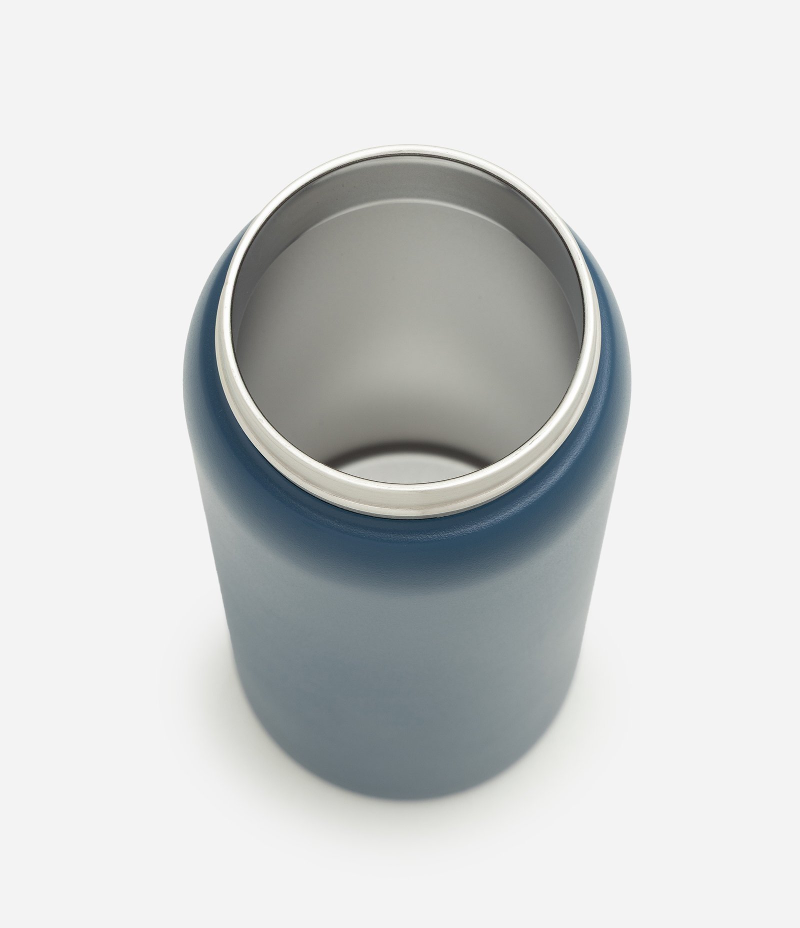 Garrafa Térmica em Metal com Canudo e Biqueira Azul 3
