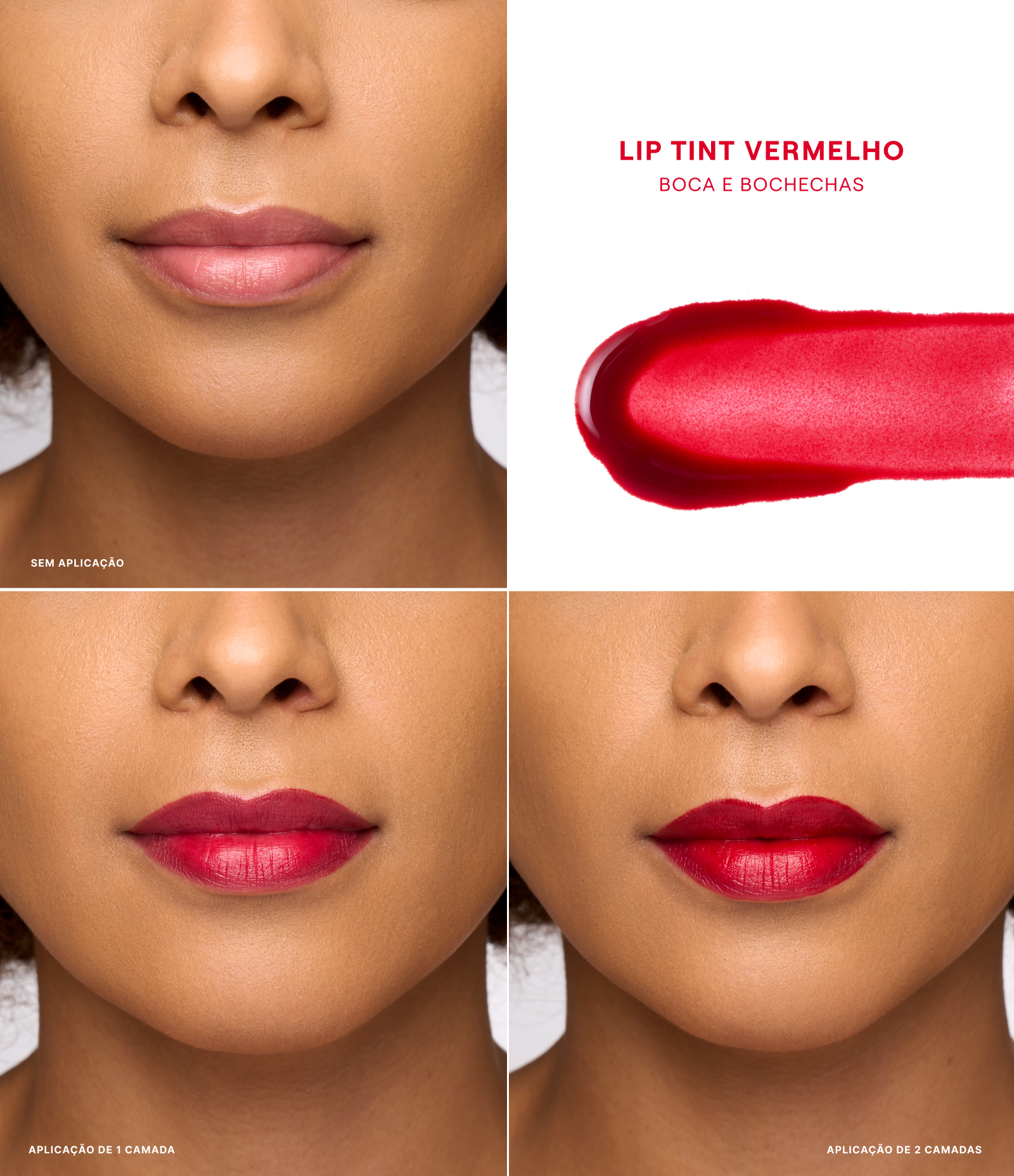 Lip Tint Boca Rosa Vermelho 4