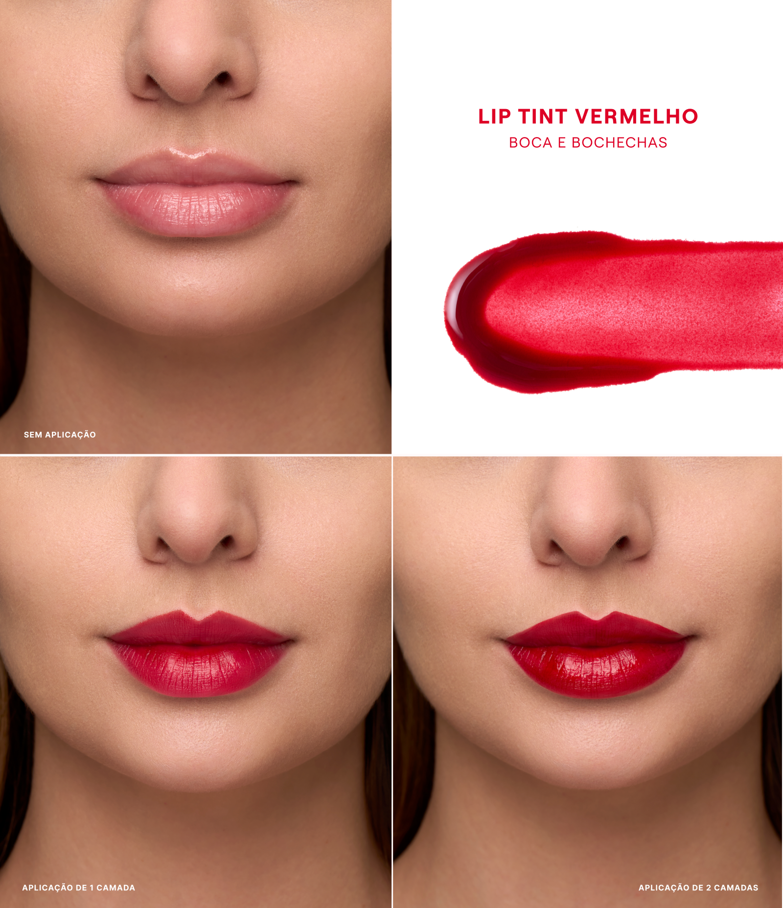 Lip Tint Boca Rosa Vermelho 5
