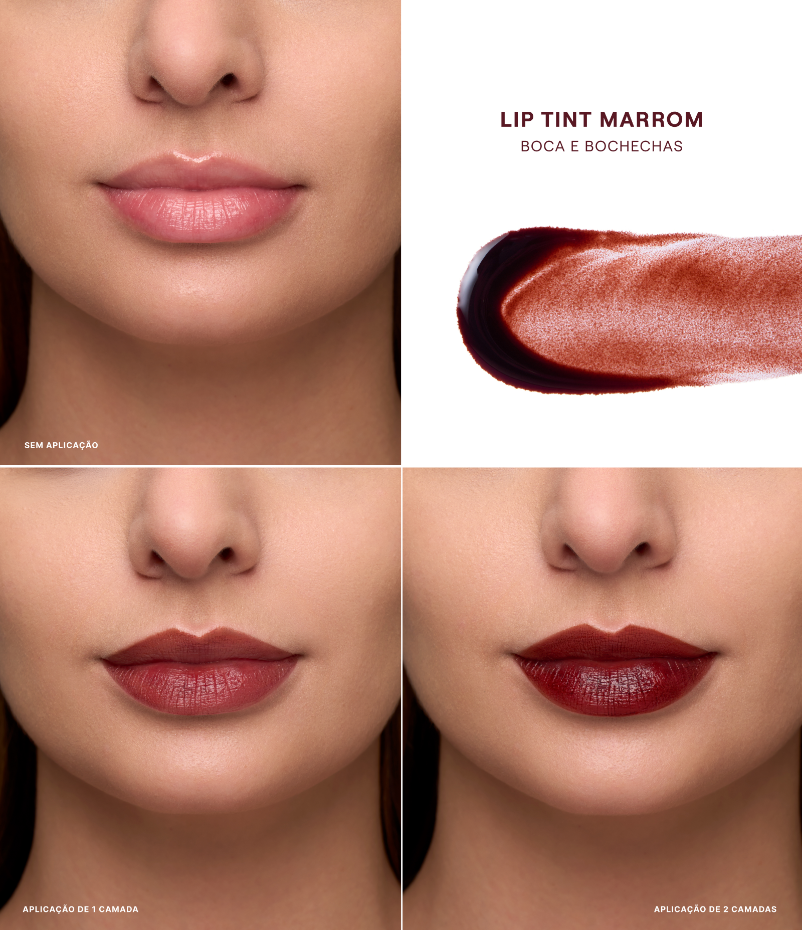 Lip Tint Boca Rosa Marrom 5