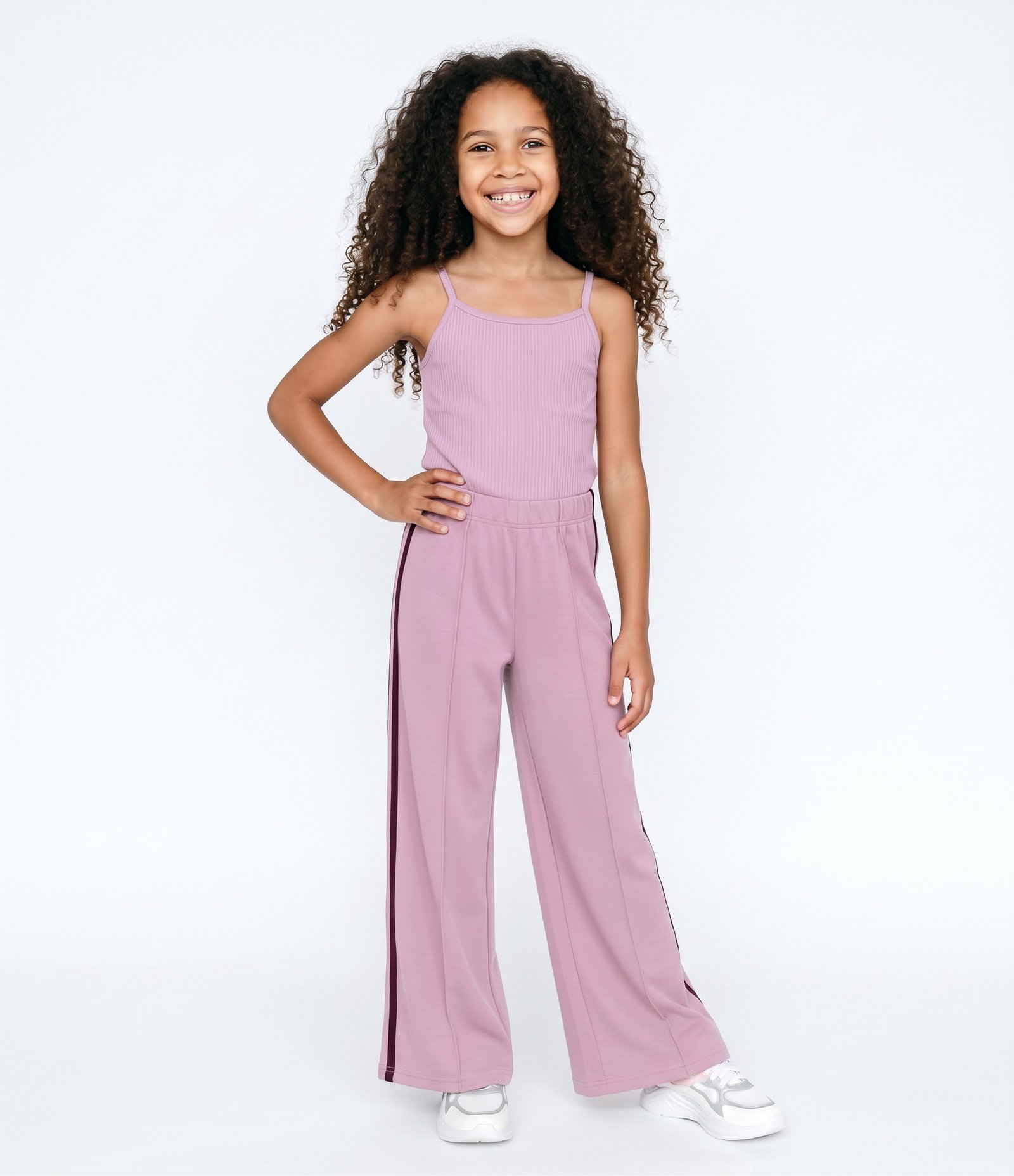 Blusa Slim em Poliamida com Alça Fina - Tam 5 a 16 Anos Rosa 1
