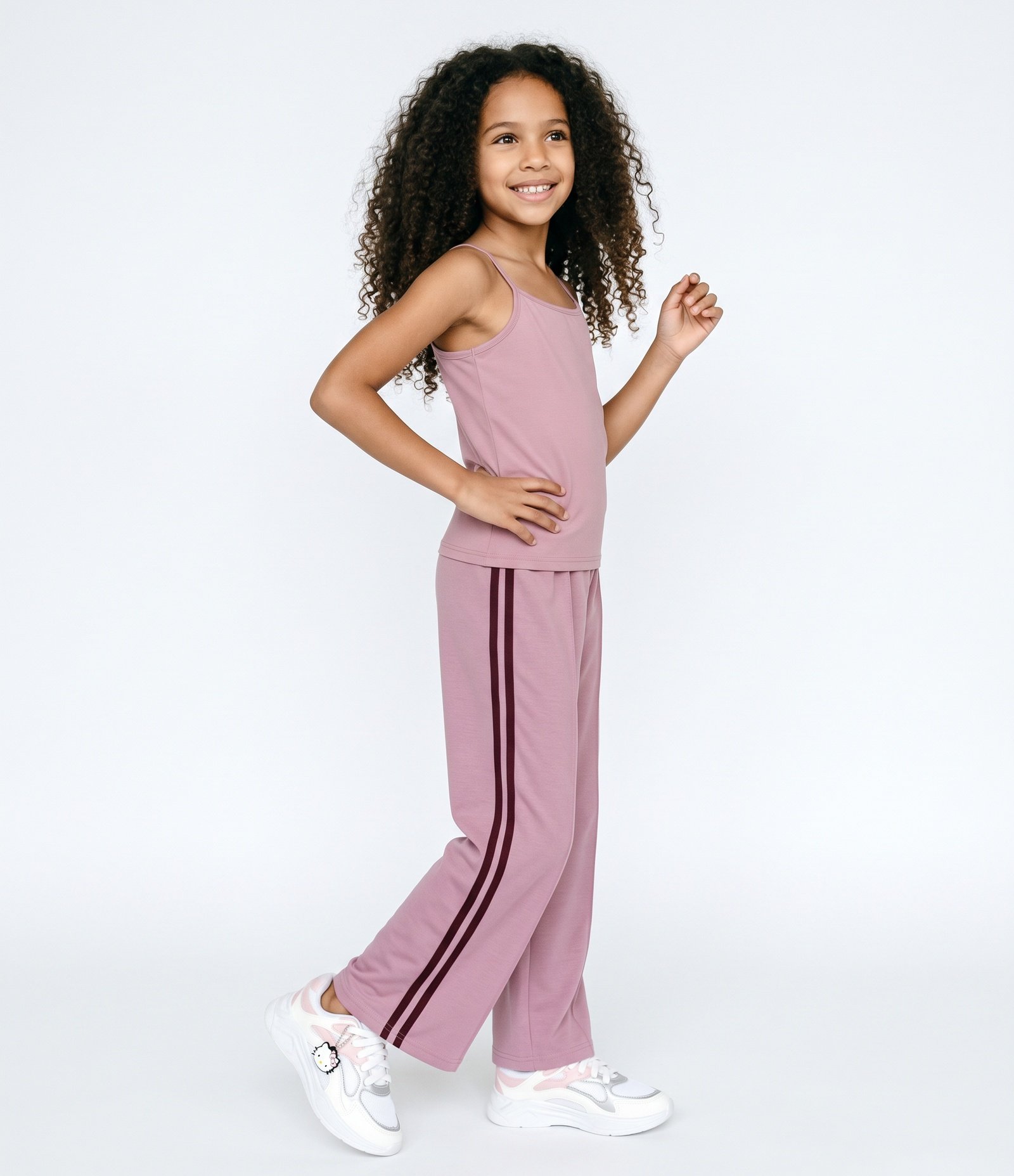 Blusa Slim em Poliamida com Alça Fina - Tam 5 a 16 Anos Rosa 2