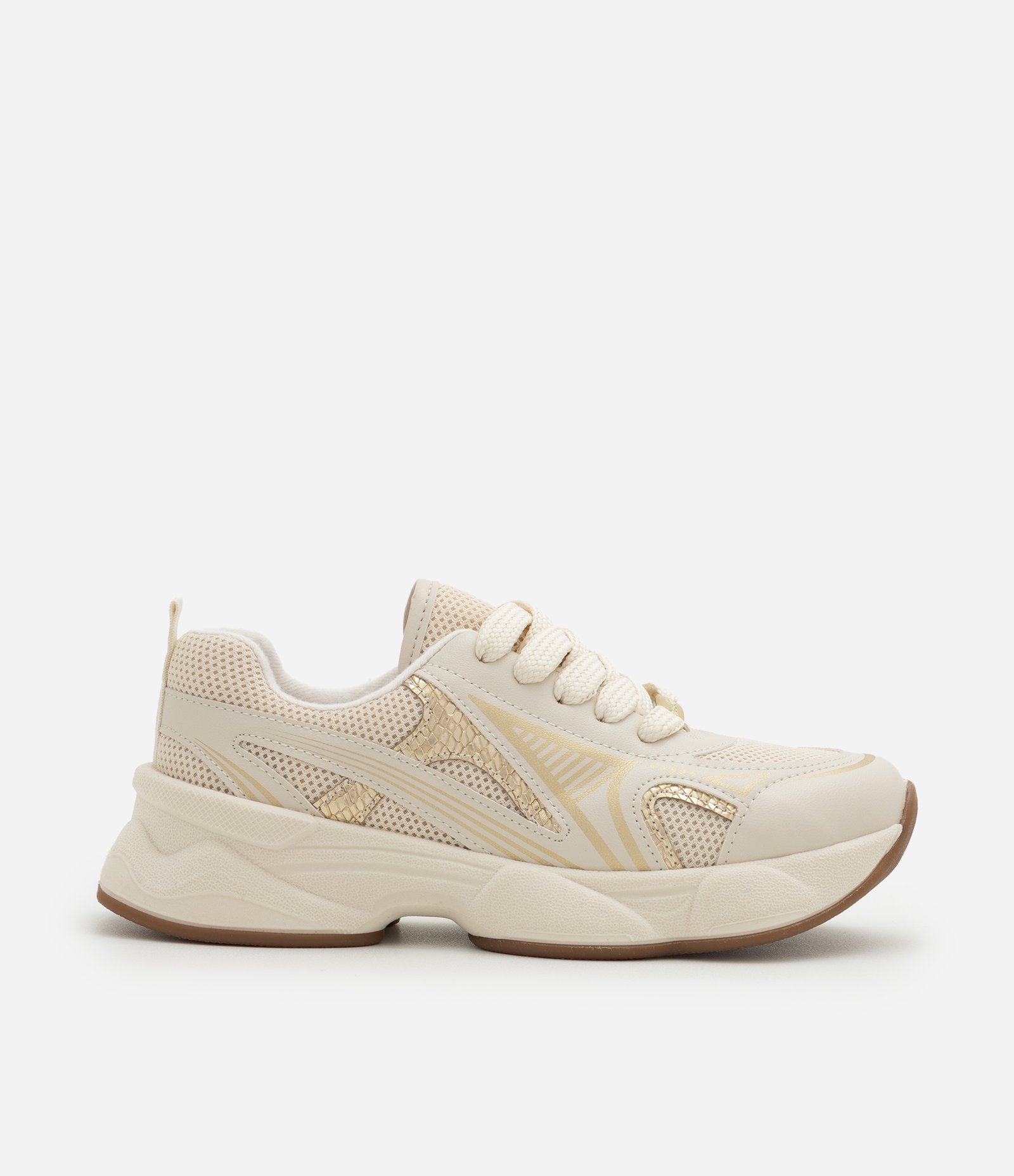 Tênis Infantil Chunky com Recortes – Tam 28 a 35 Off White 4