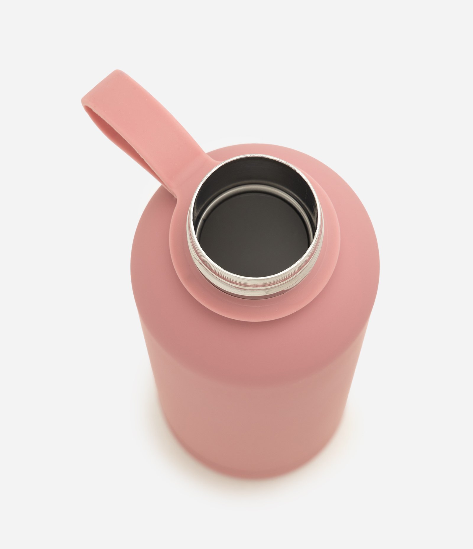 Garrafa Térmica em Metal com Textura Emborrachada 500ml Rosa 2