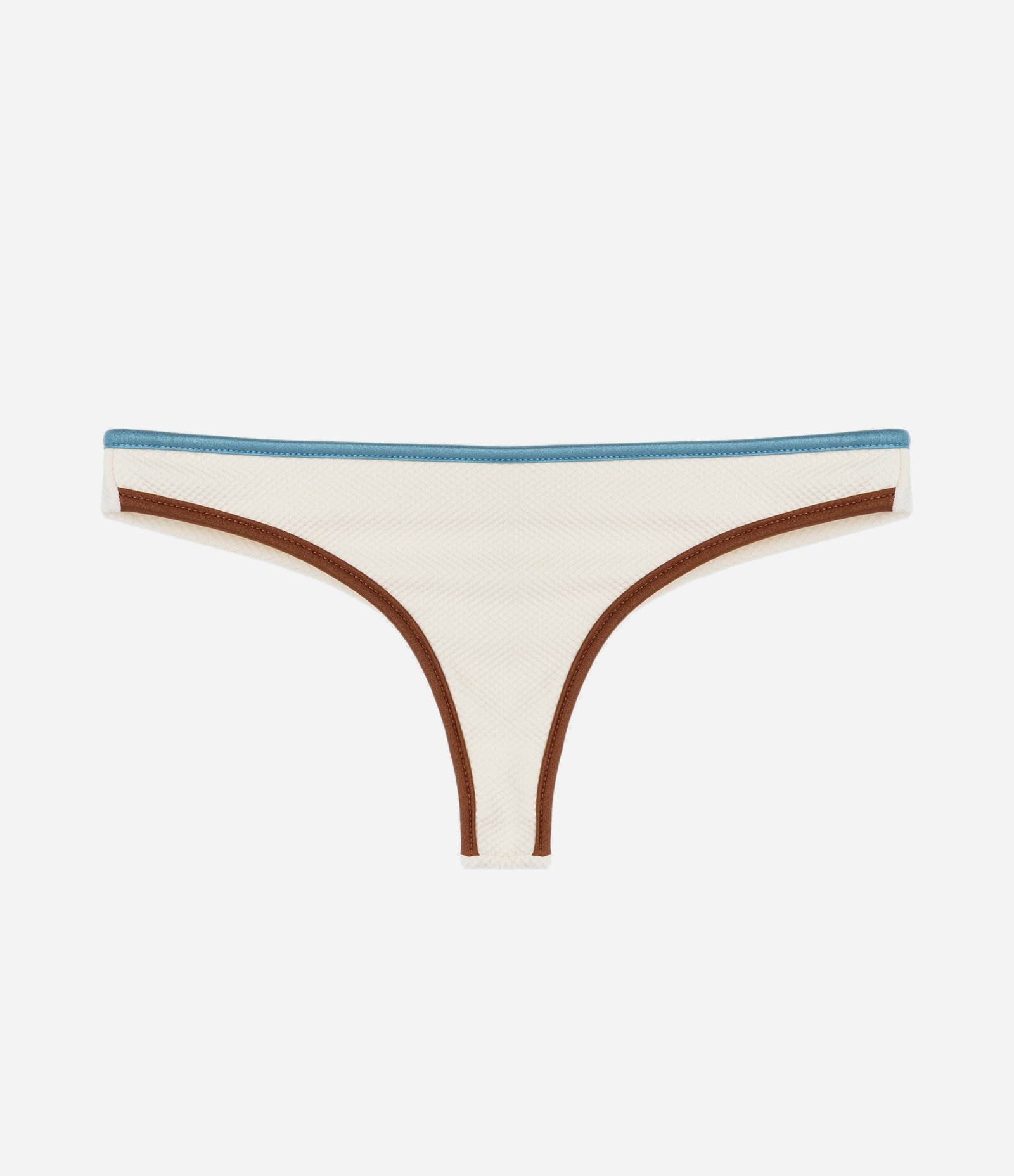 Biquíni Calcinha Básica Fio Duplo com Viés Contrastante Off White 5