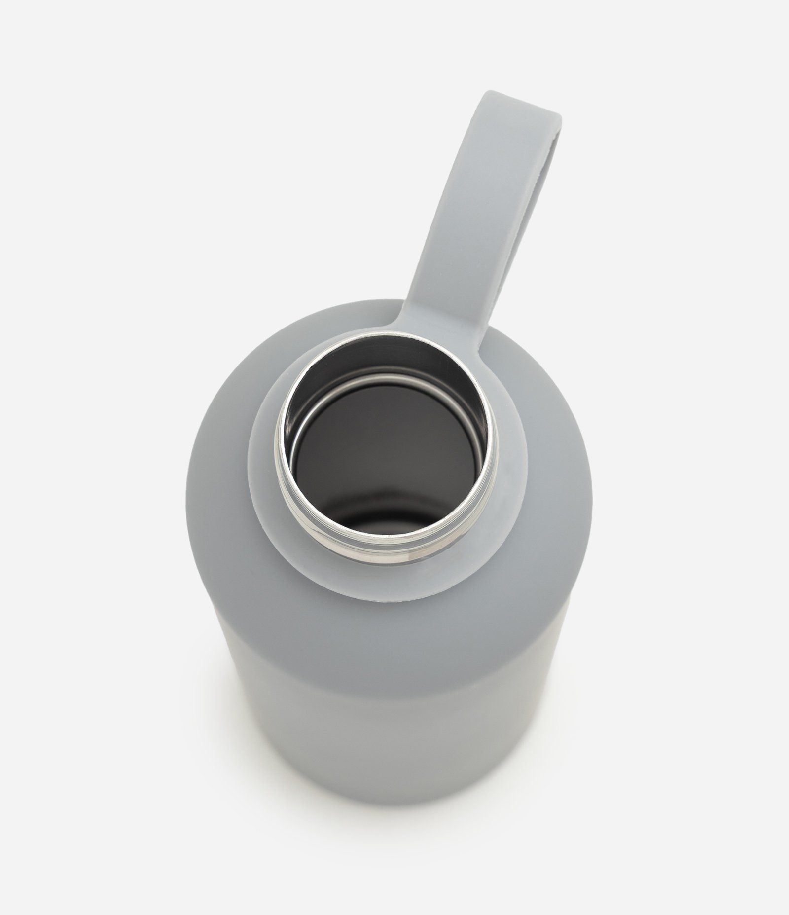 Garrafa Térmica em Metal com Textura Emborrachada 500ml Cinza 3