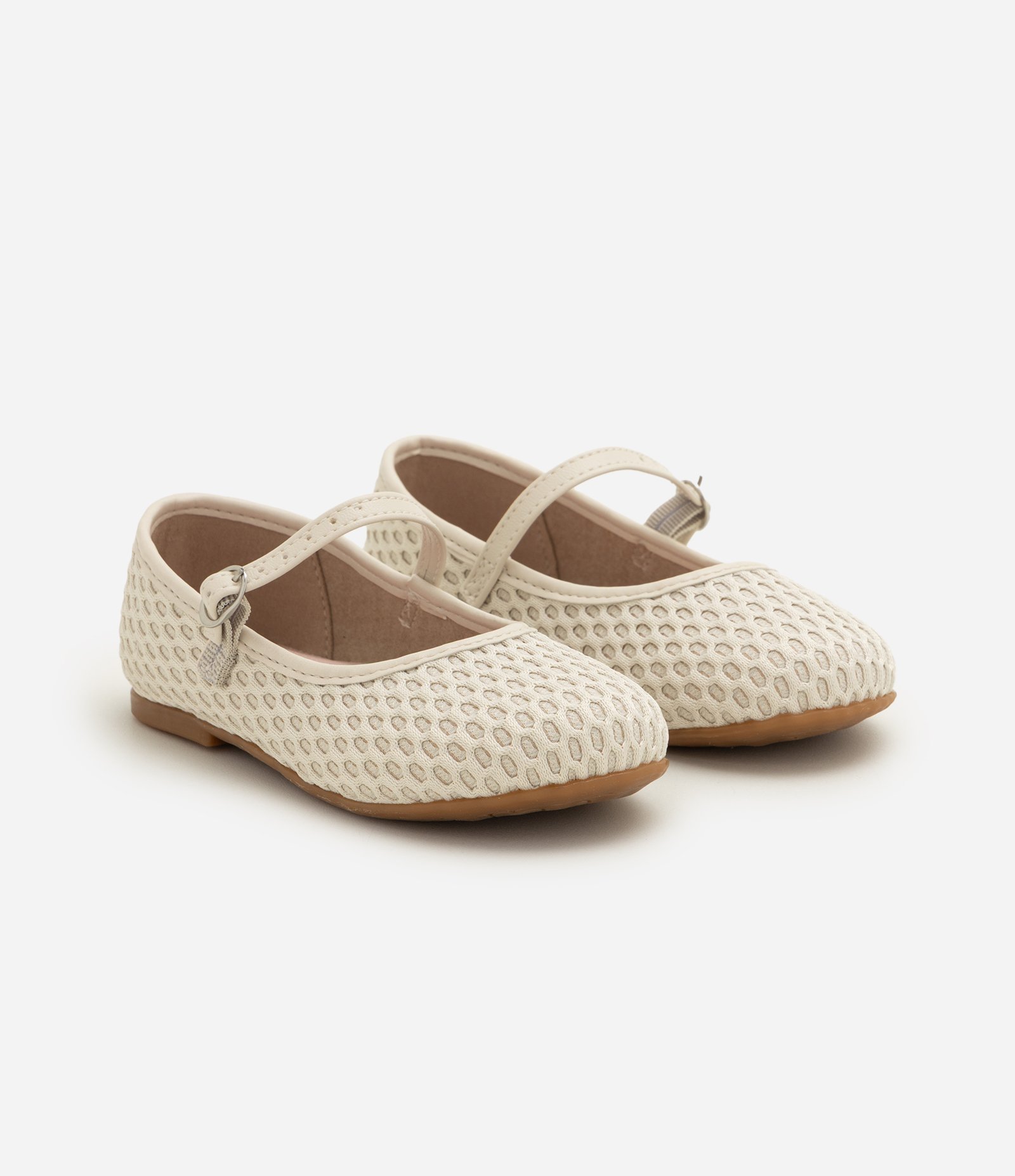 Sapatilha Infantil Texturizado - Tam 20 Ao 25 Off White 1