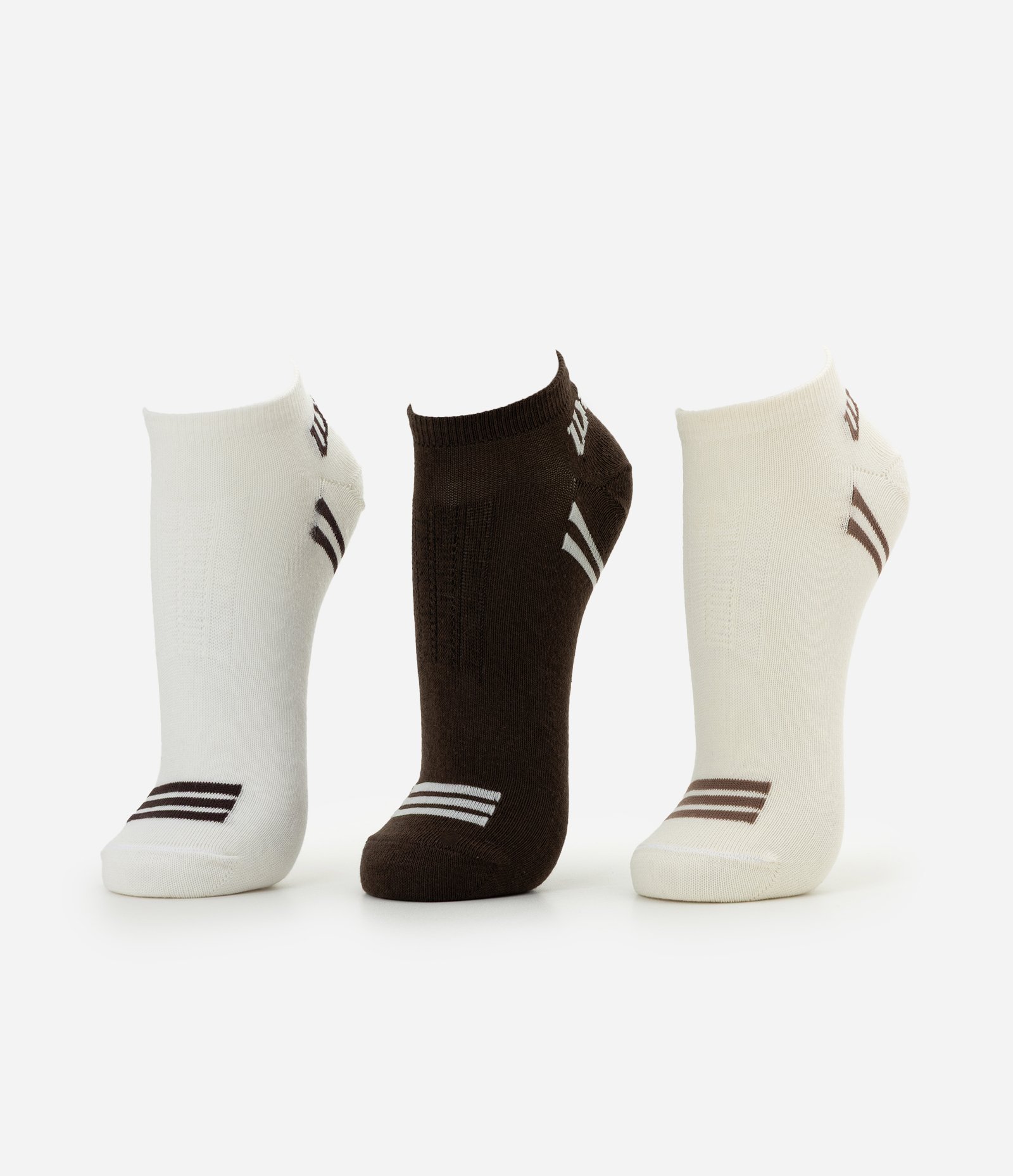 Kit 3 Pares de Meias Sapatilha em Algodão Wilson Multicores 1