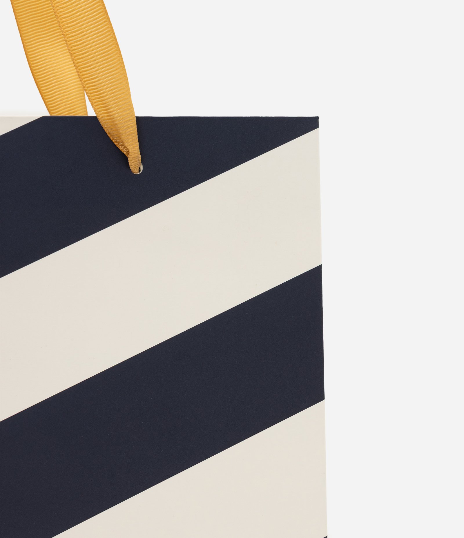 Embalagem para Presente Pequena em Papel com Listras e Lettering Azul 2