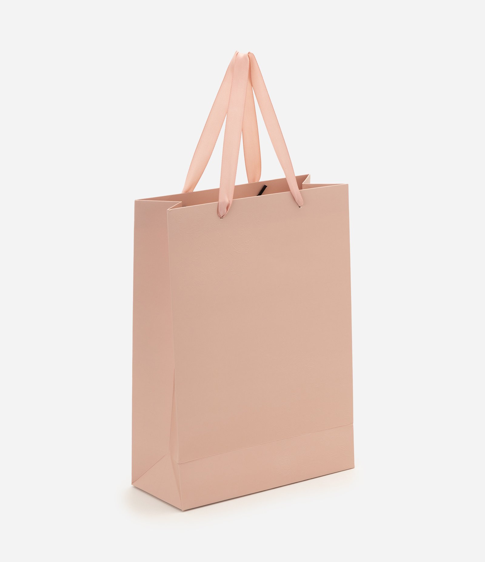 Embalagem para Presente Pequena em Papel com Relevo Floral Rosa 1
