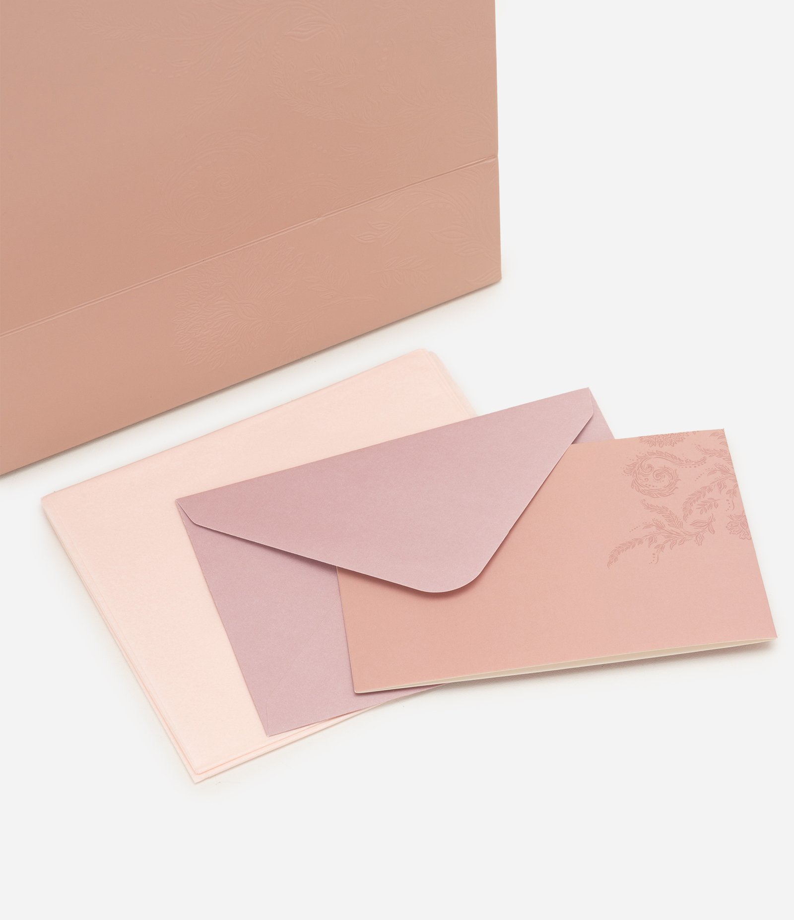 Embalagem para Presente Pequena em Papel com Relevo Floral Rosa 4