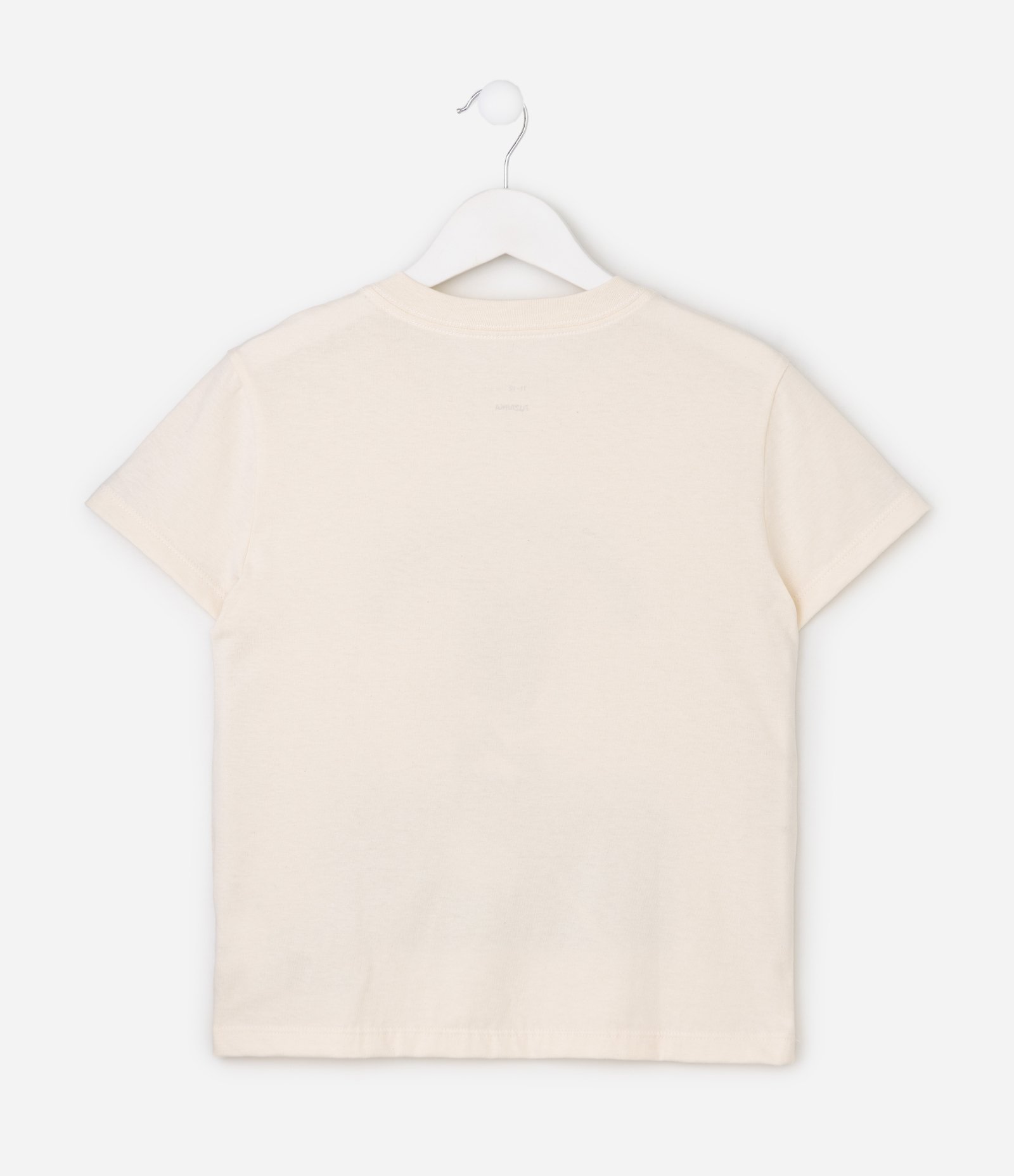 Camiseta Infantil em Algodão com Estampa Coelho Tenista - Tam 5 a 16 Anos Bege 5