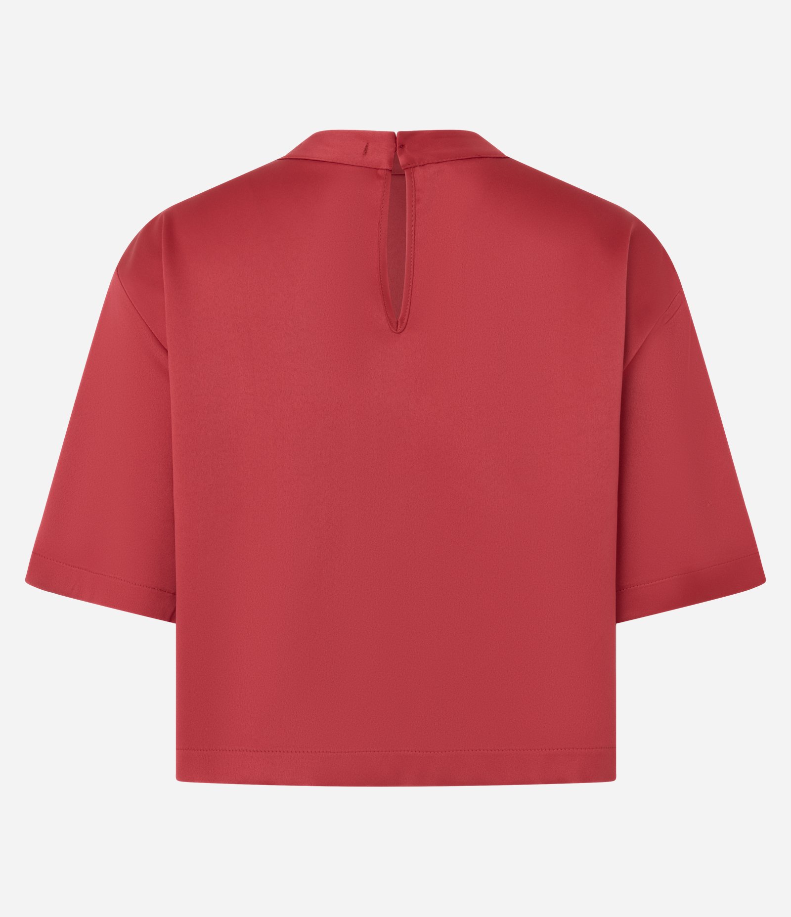 Blusa Acetinada com Mangas Amplas Vermelho 6