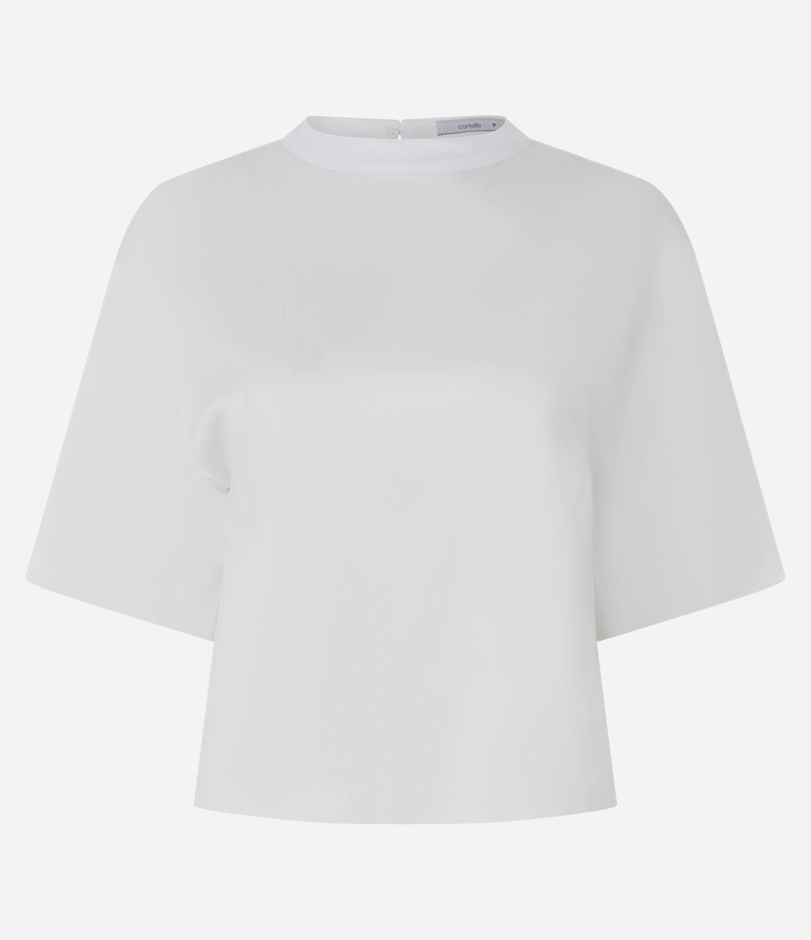 Blusa Acetinada com Mangas Amplas Branco 1