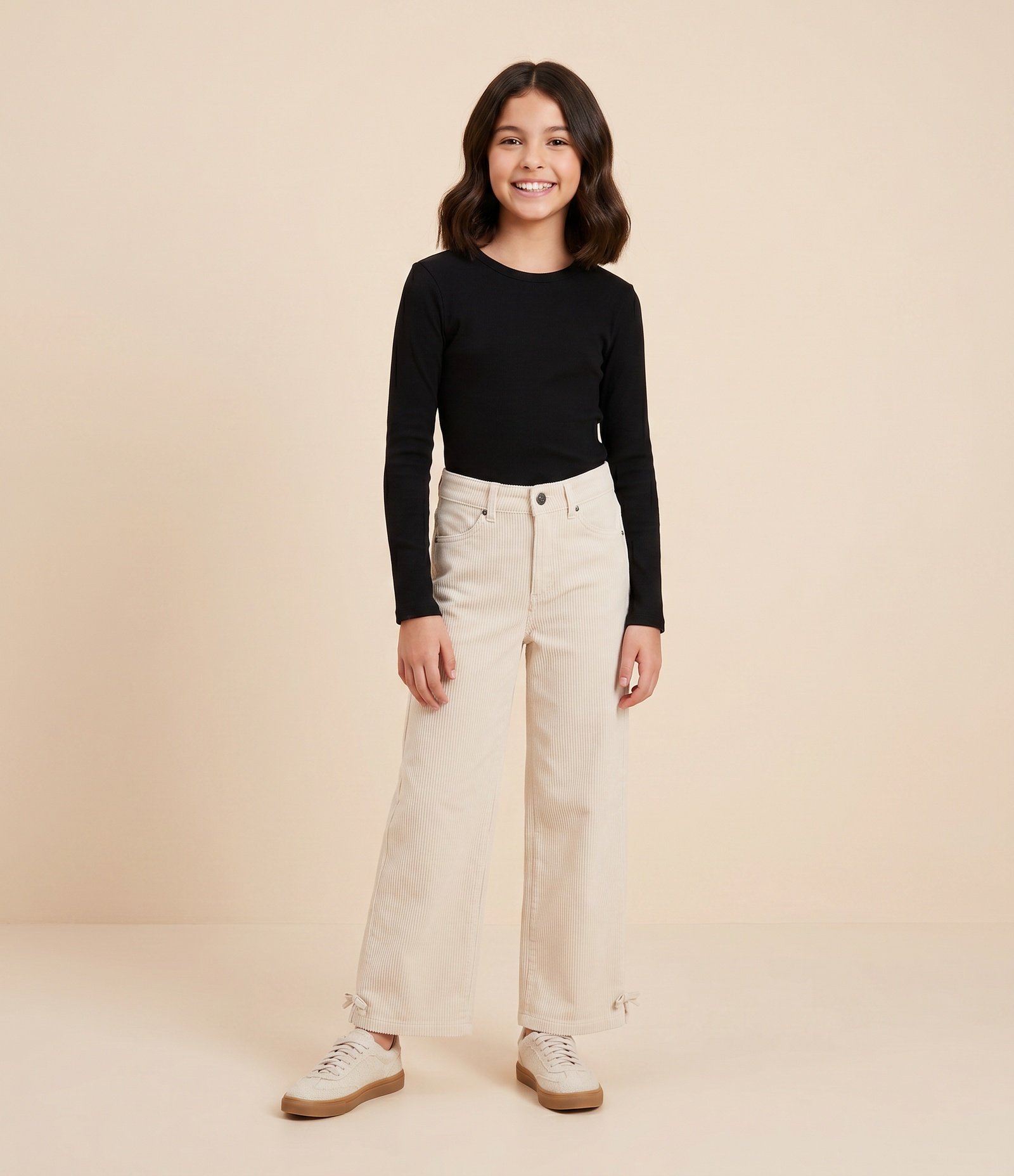 Body Slim Infantil em Modelagem Ajustada – Tam 5 a 16 Anos Preto 1