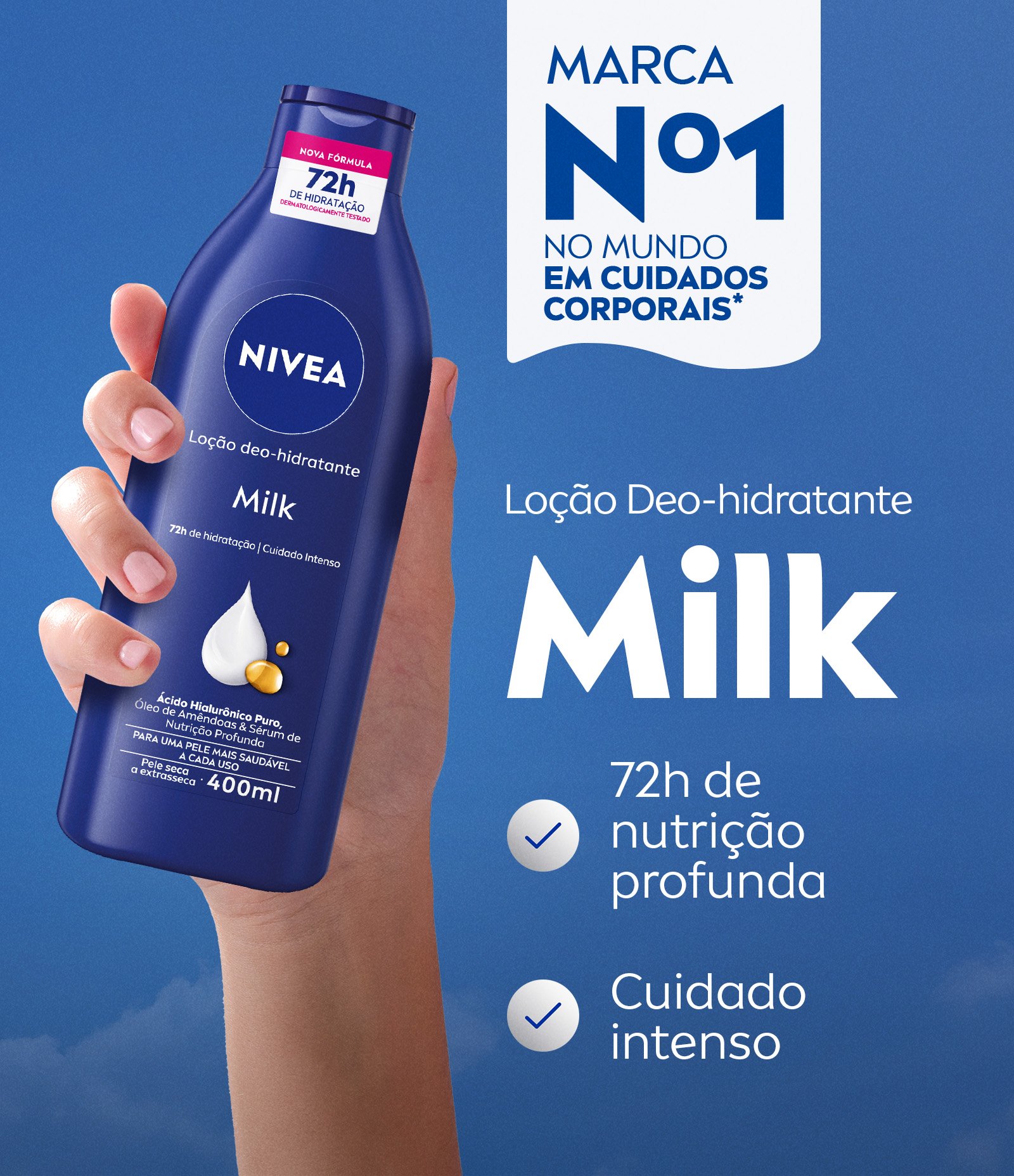 Promopack Nivea Loção Deo-Hidratante Milk 400ml 2