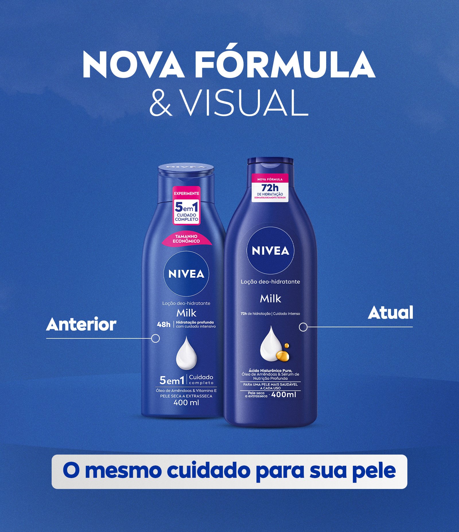 Promopack Nivea Loção Deo-Hidratante Milk 400ml 4