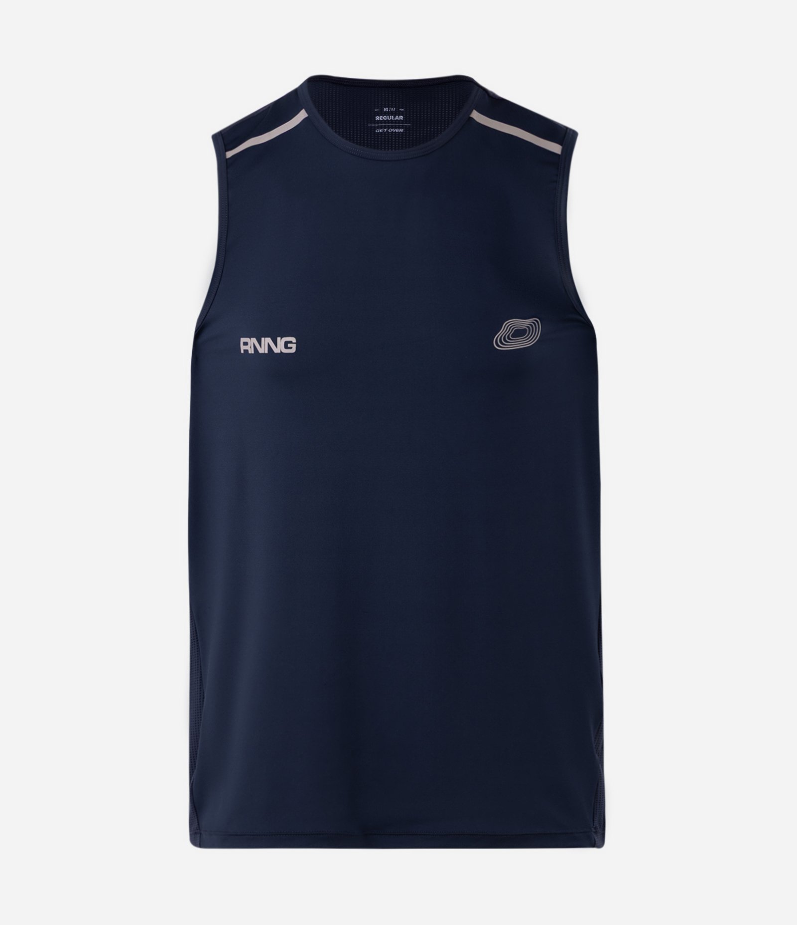 Regata Dry com Silk no Peito e Respiração nas Costas Azul 5