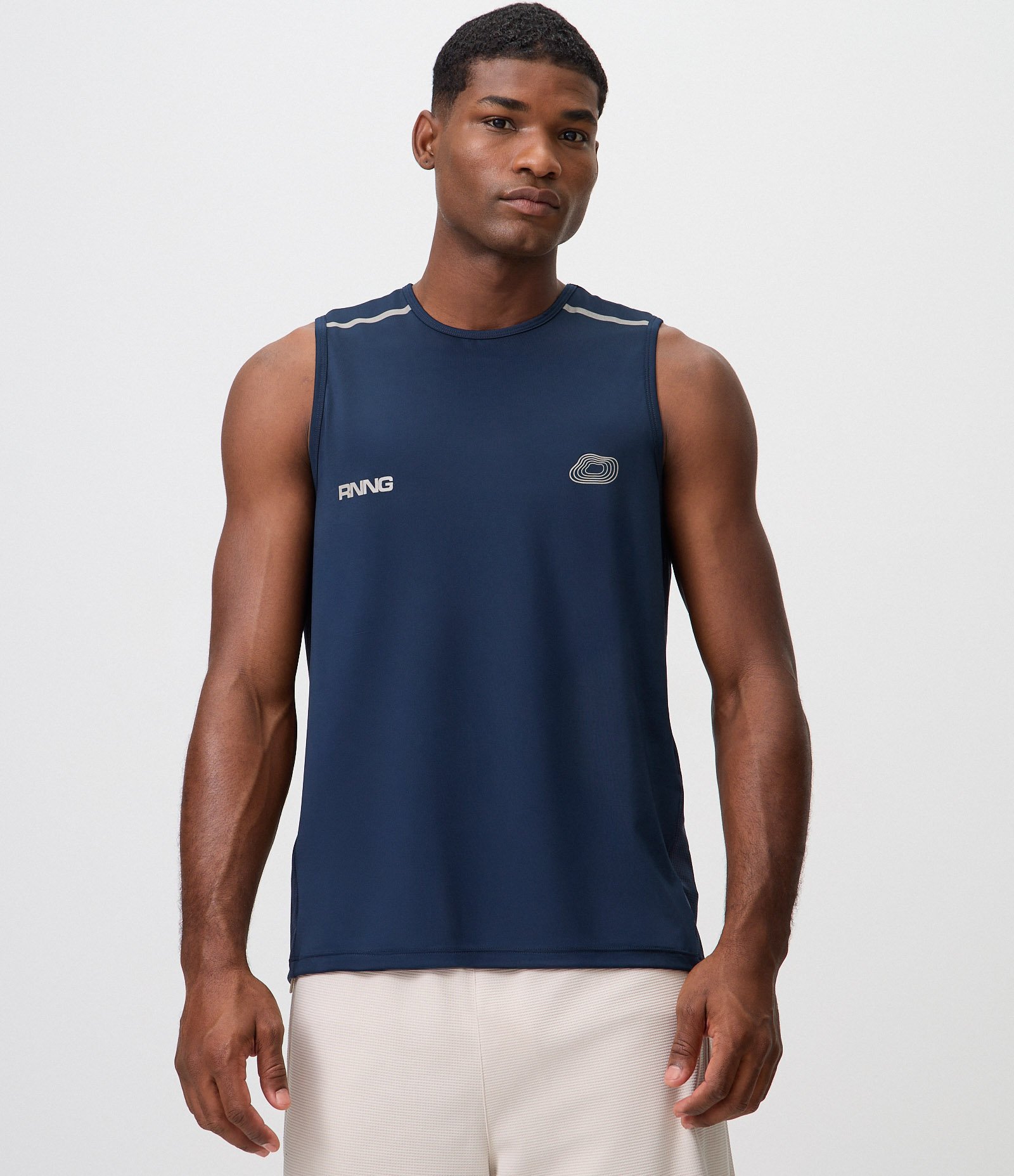 Regata Dry com Silk no Peito e Respiração nas Costas Azul 1