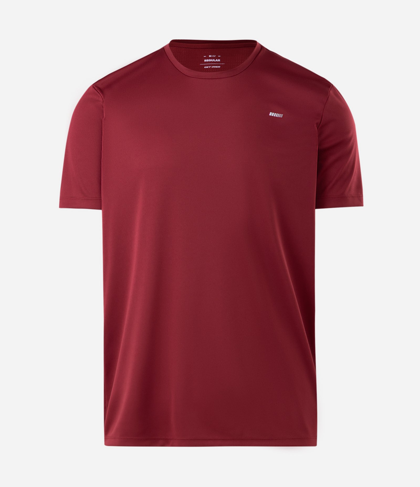 Camiseta Esportiva com Tecnologia Dry e Detalhes Refletivos Vermelho 5