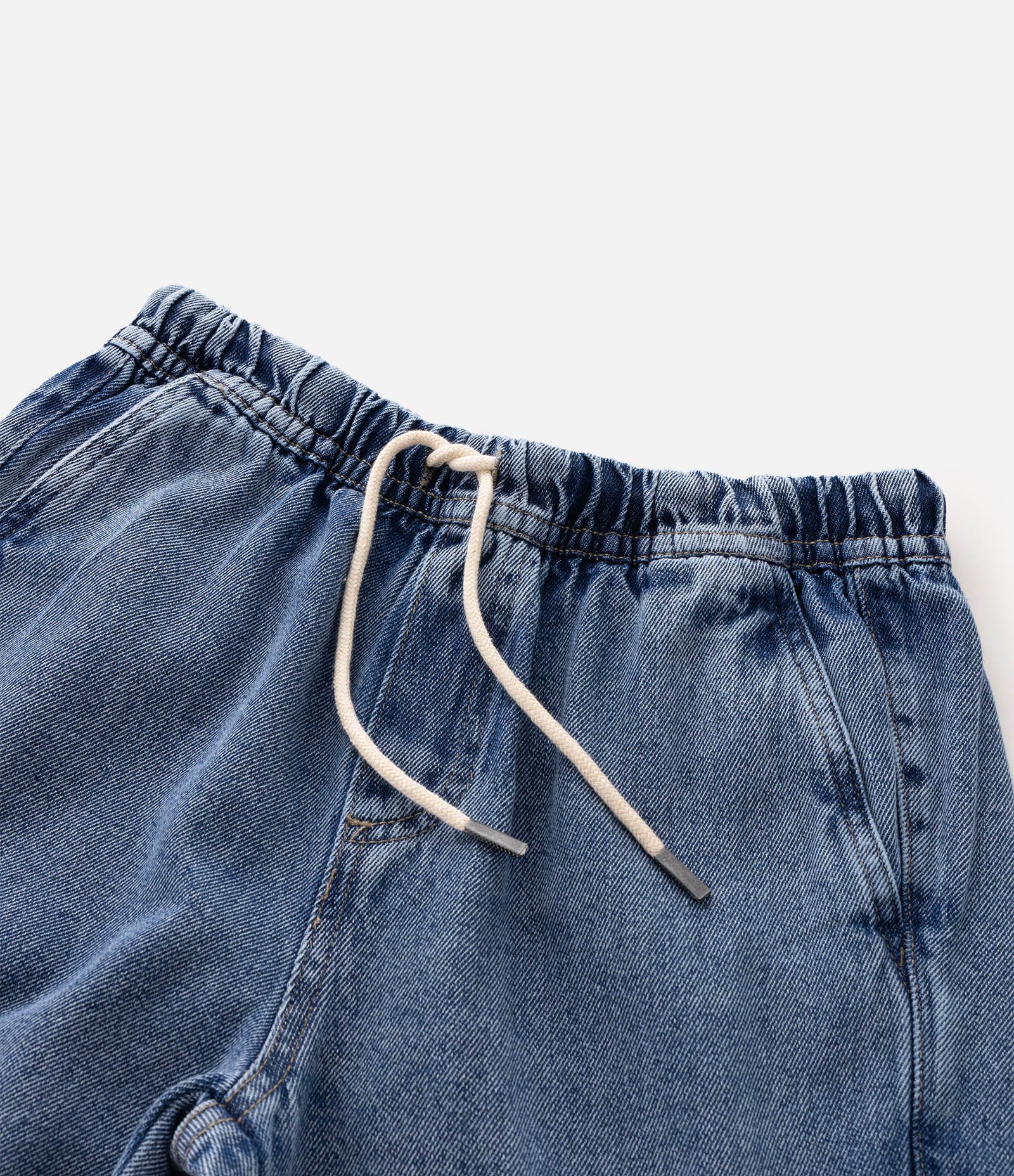 Calça Infantil Jogger em Jeans com Bolso Cargo – Tam 7 a 16 Anos Azul 4