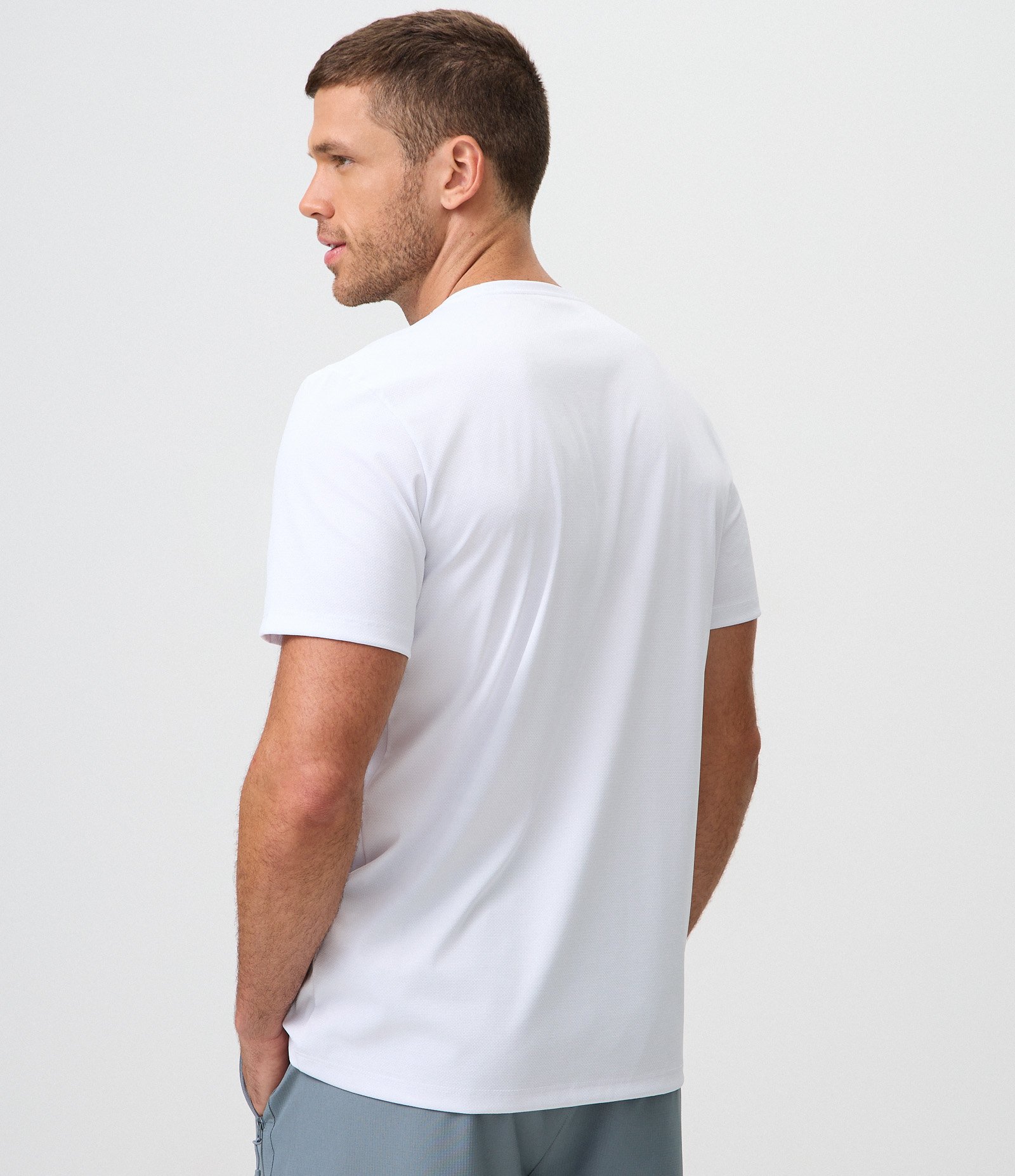 Camiseta Esportiva Dry em Poliamida Texturizada com Lettering Branco 3