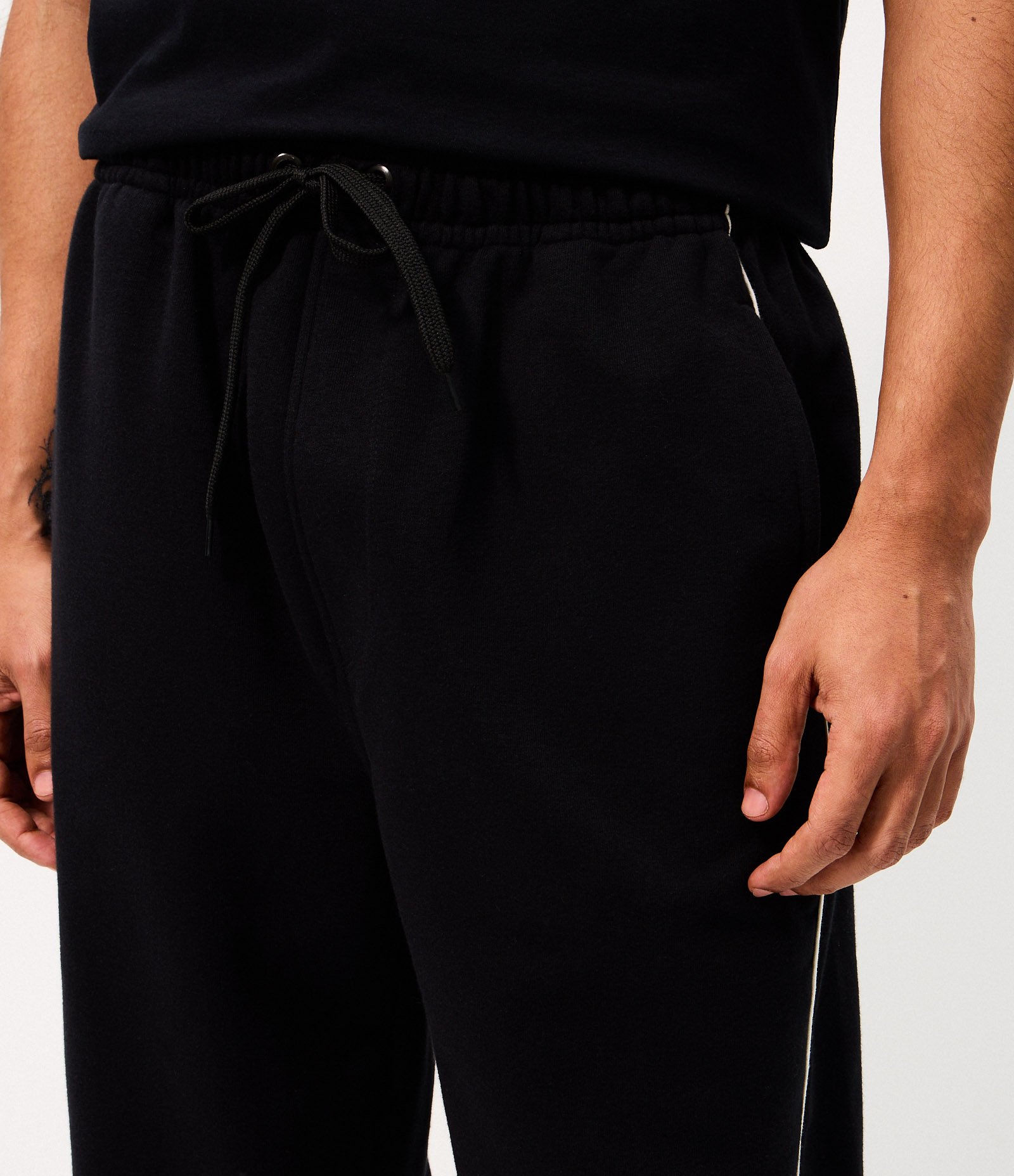 Calça Moletom Wide Leg Preto 4
