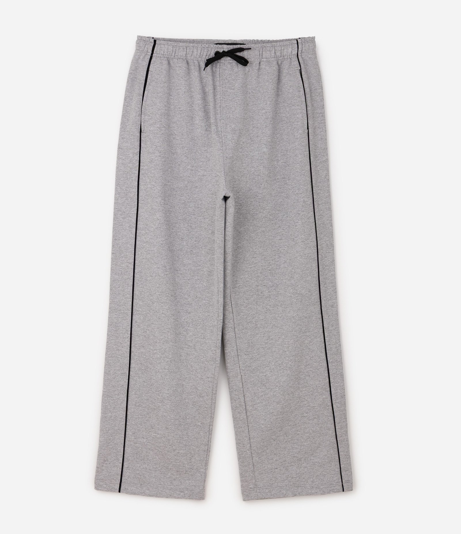 Calça Moletom Wide Leg Cinza 6