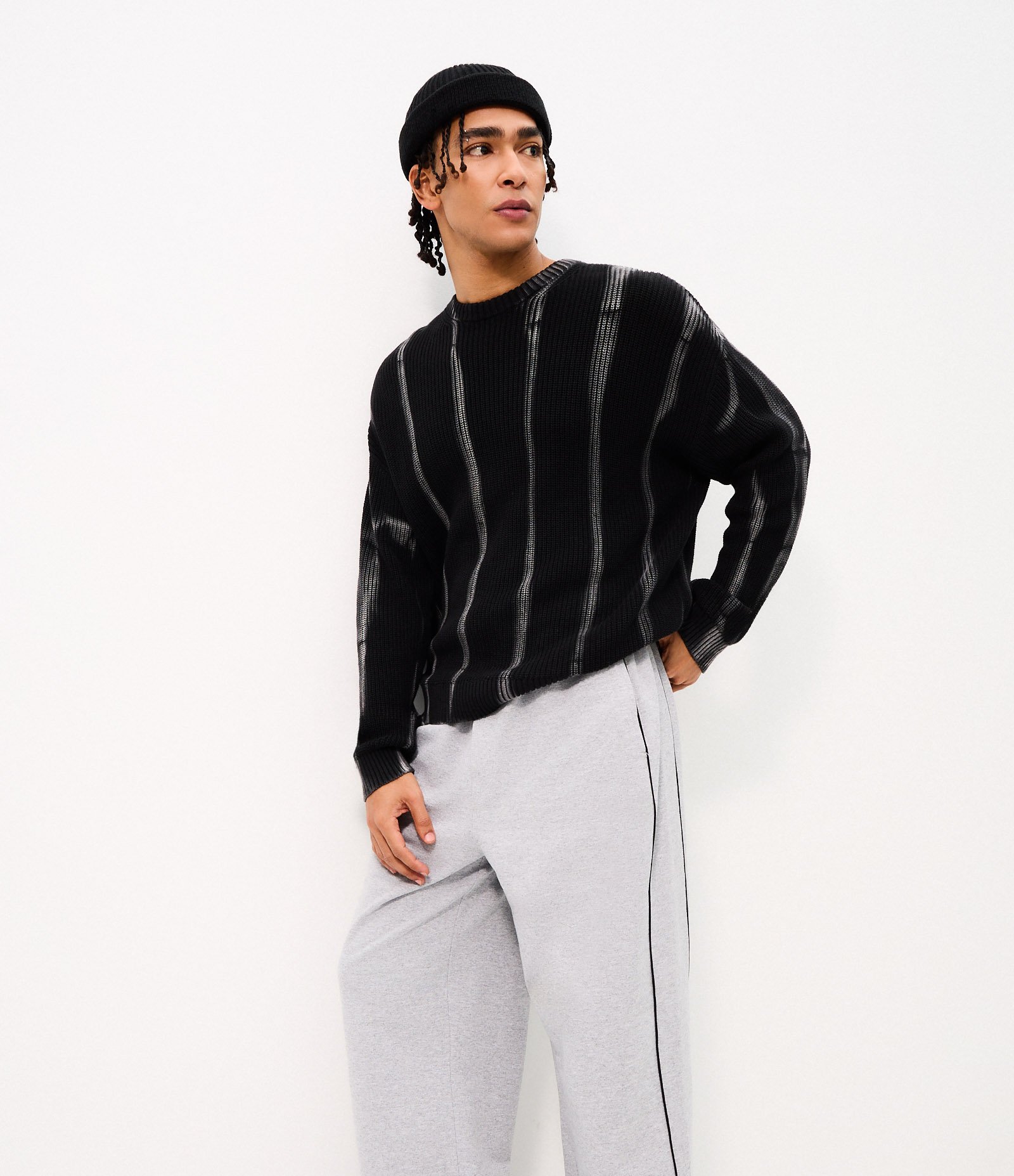 Calça Moletom Wide Leg Cinza 4