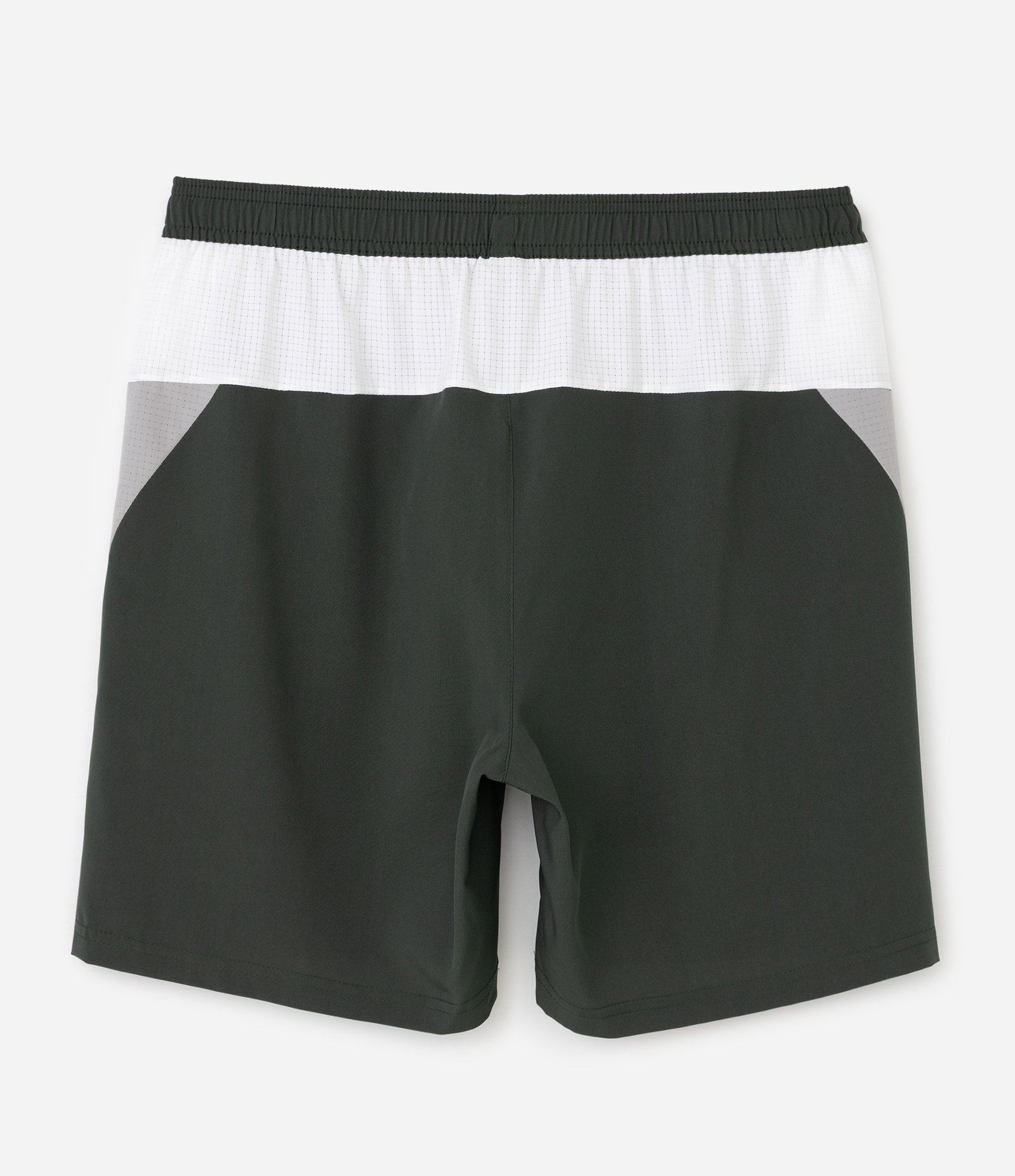 Bermuda Esportiva com Recortes Laterais e Tricolor Cinza 6