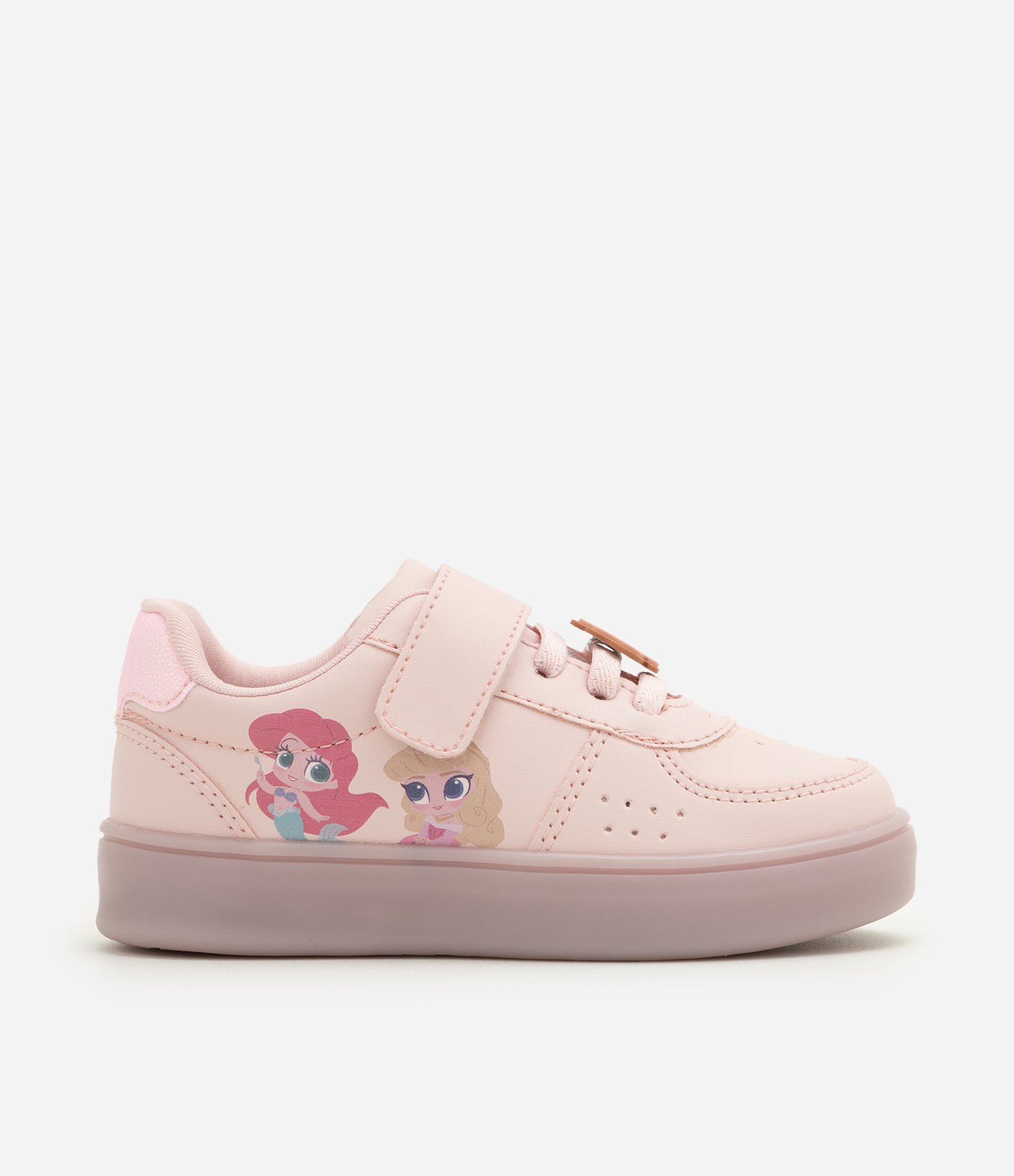 Tênis Infantil Em PU Princesa com Led - Tam 20 ao 27 Rosa 4