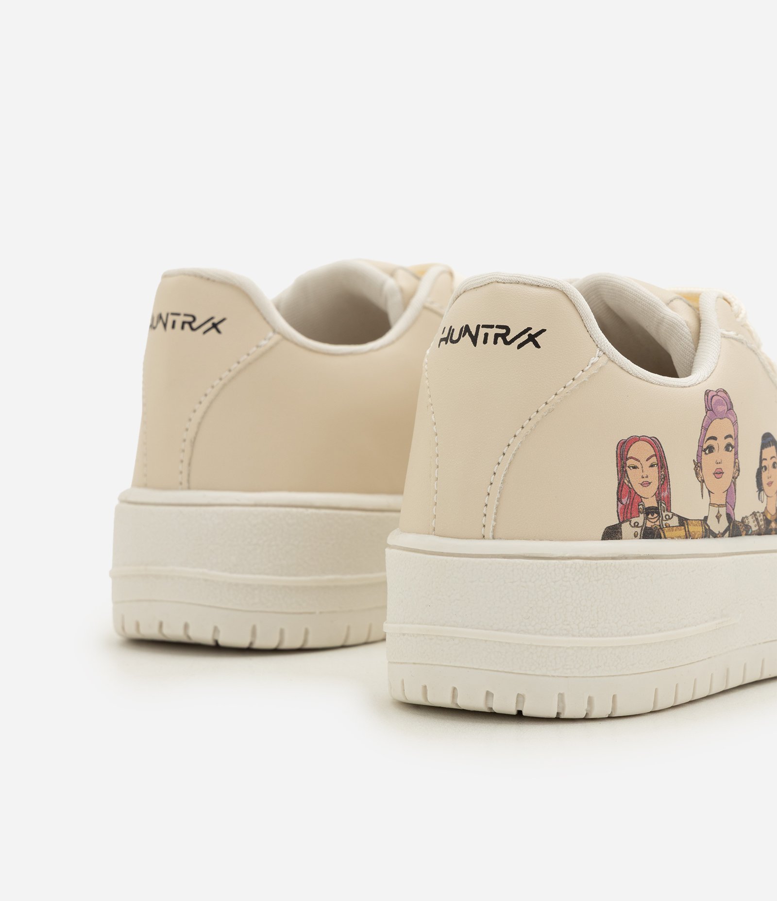 Tênis Infantil Feminino K Pop Demon Hunters com Pins Tam 28 ao 37 Off White 2