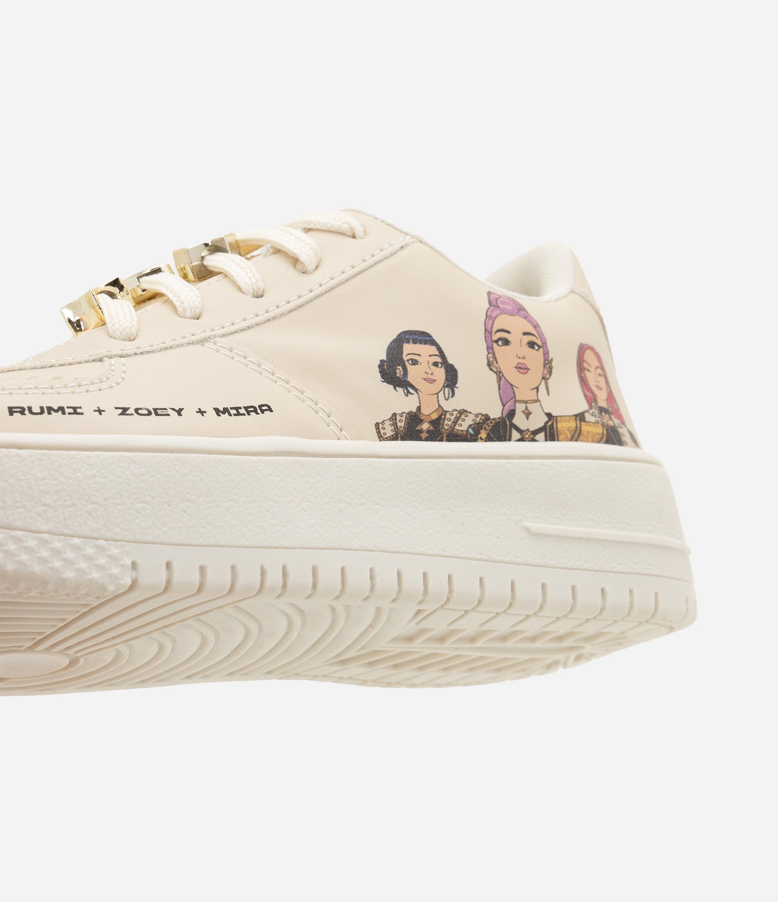 Tênis Infantil Feminino K Pop Demon Hunters com Pins Tam 28 ao 37 Off White 3