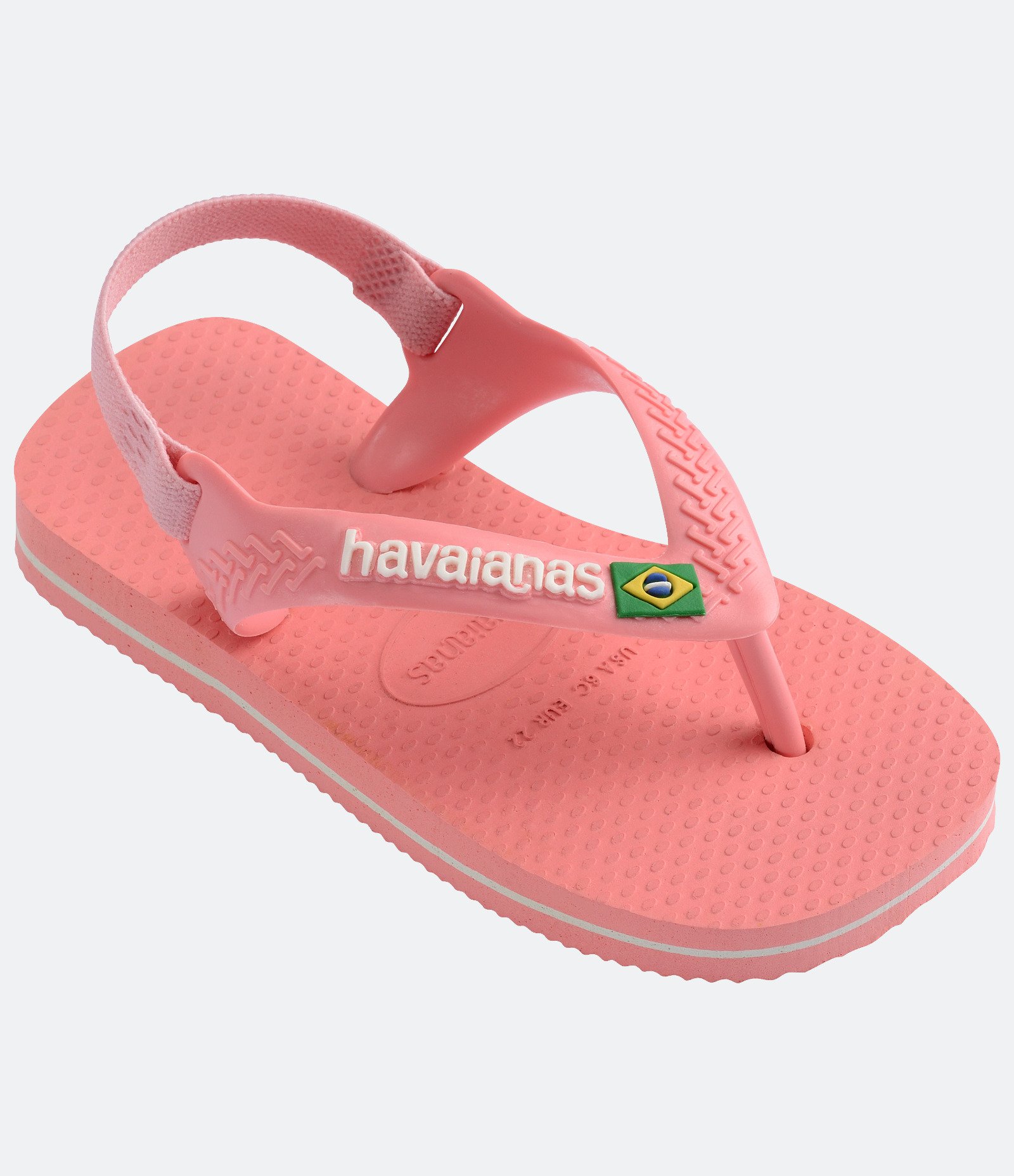 Chinelo Havaianas Infantil Baby Brasil - Tam 17 ao 24 Rosa 3