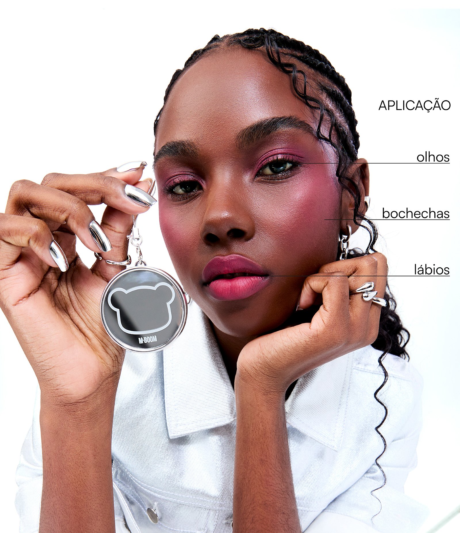 Multi-Make Mousse Face & Lips Soft Matte Mboom Cherry Wine 6