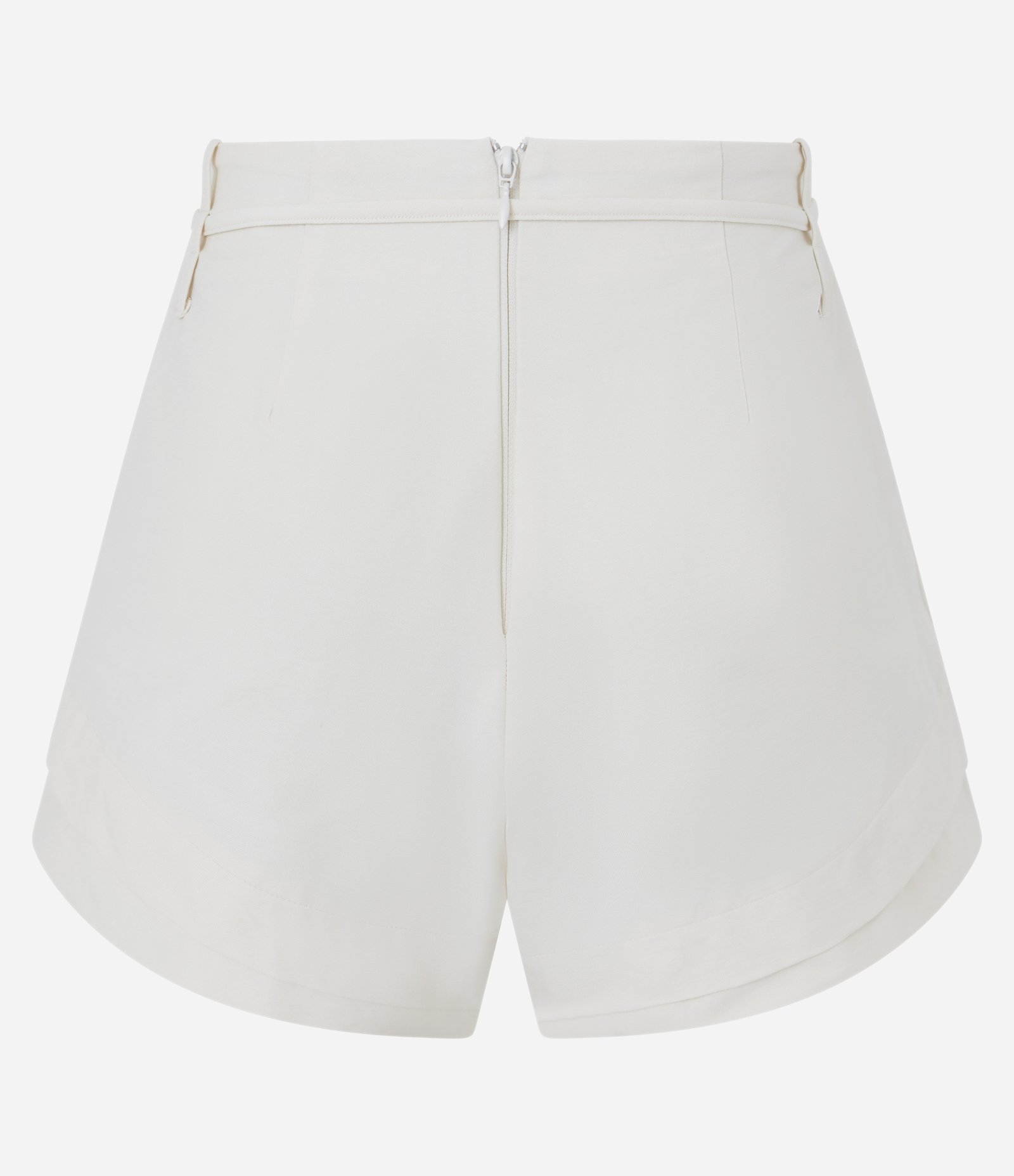 Short em Bengaline com Faixa para Amarração Branco 8
