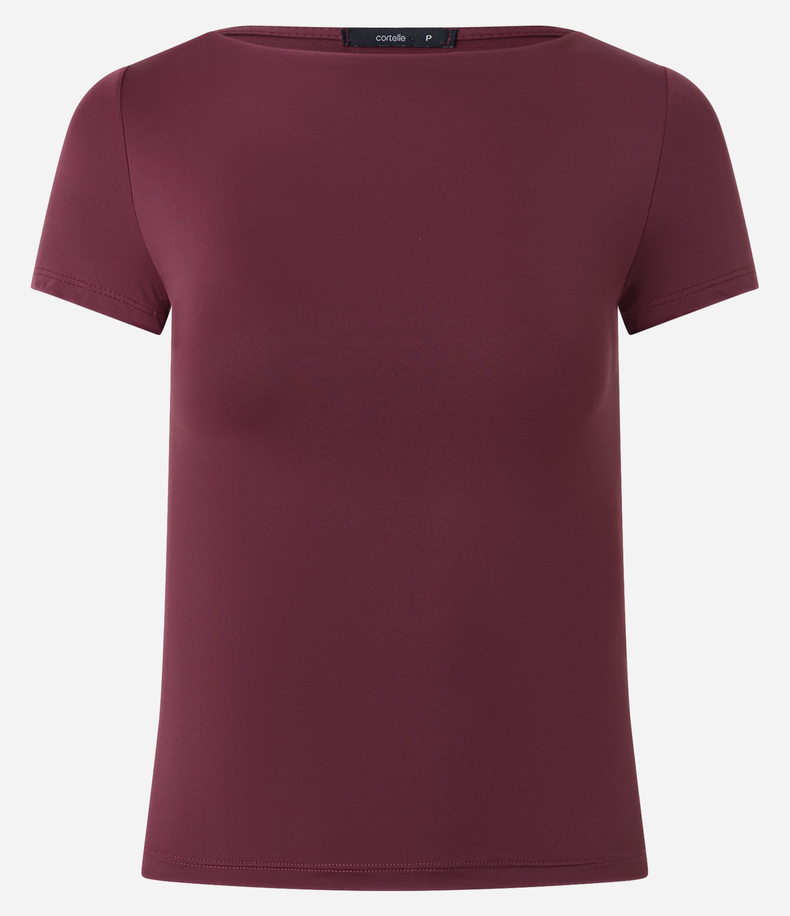 Blusa Regular em Poliamida com Gola Canoa Roxo 1