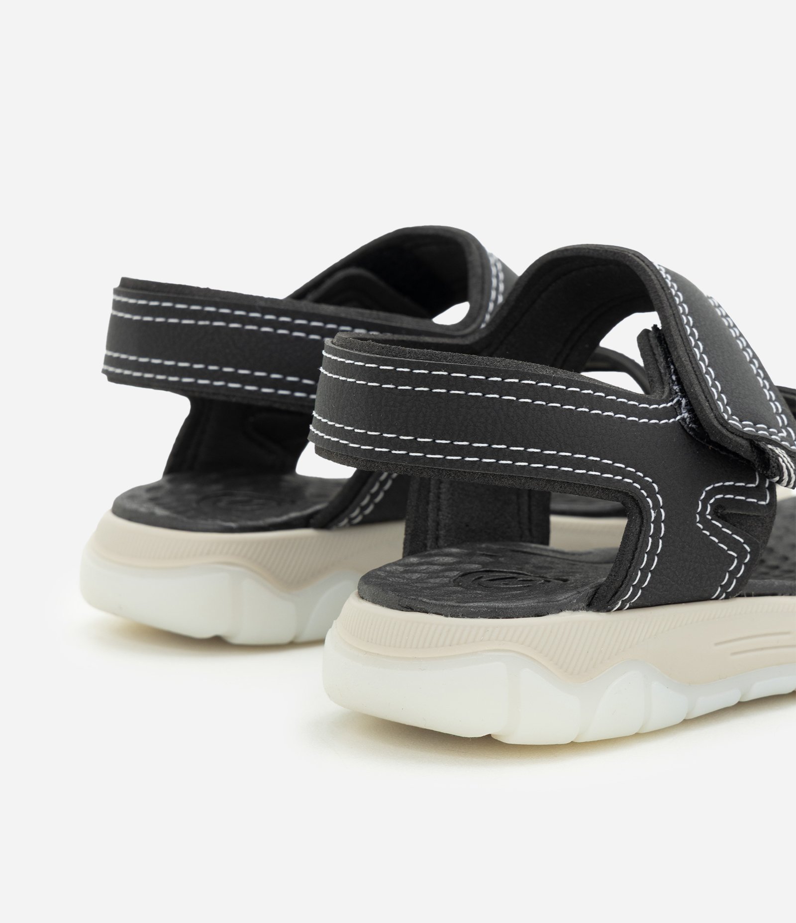 Sandália Infantil Em PU Com Velcro -20 ao 27 Preto 3