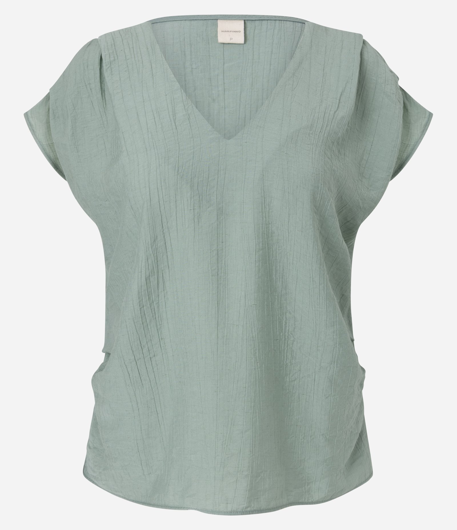 Blusa em Viscose com Lateral Drapeada Verde 5