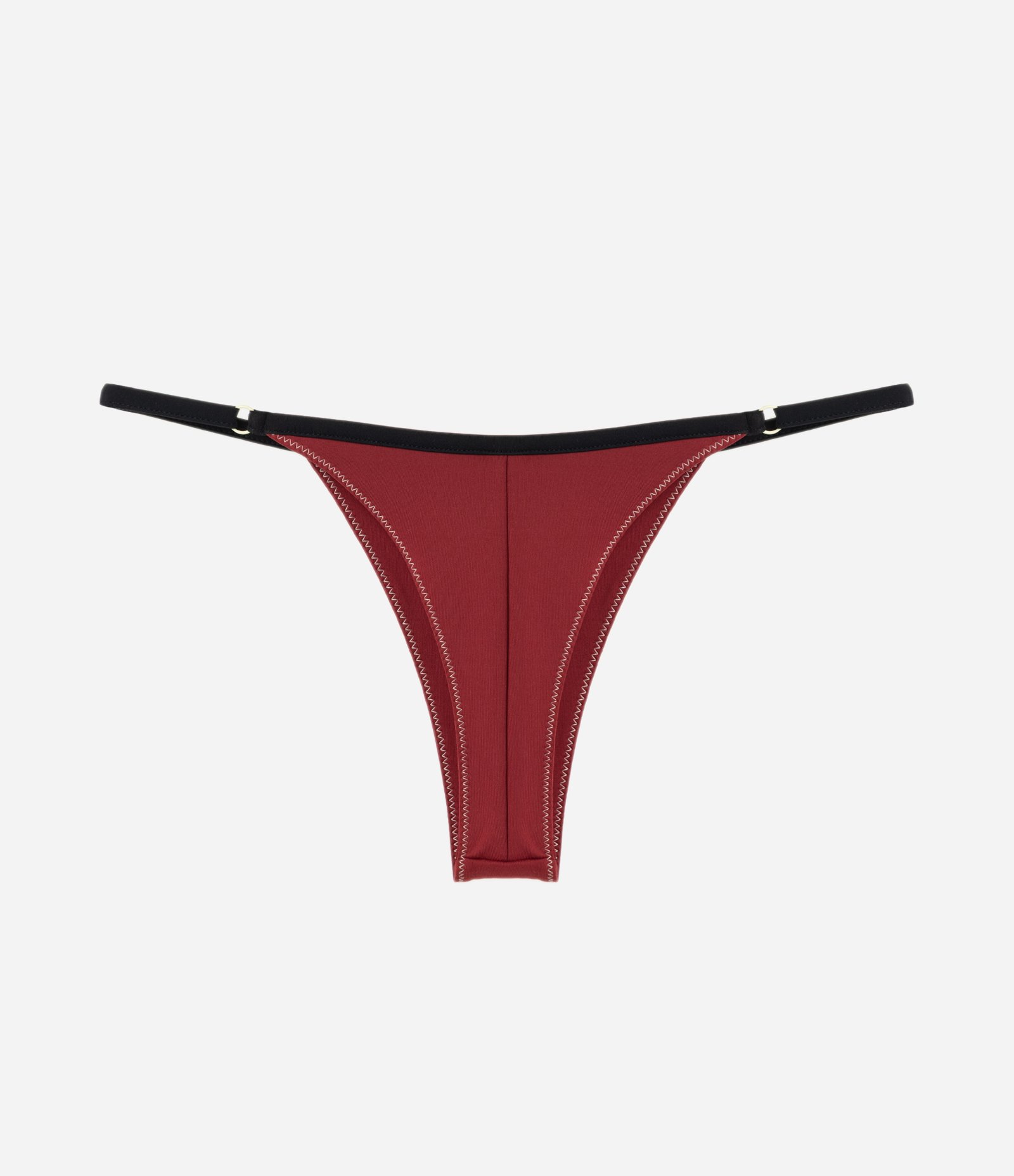 Biquíni Calcinha String em Malha Tech com Viés Contrastante Vermelho 4