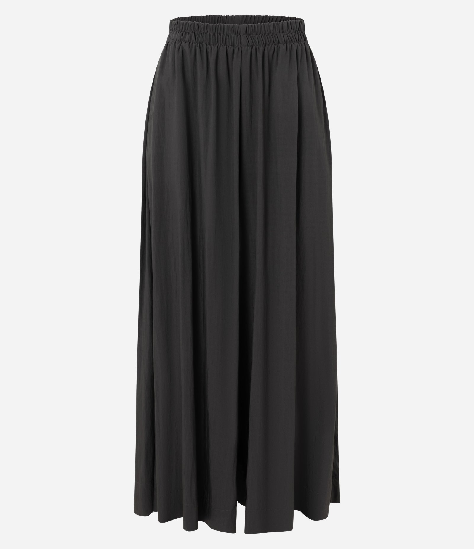 Calça Ampla com Cós Elástico Cinza 5