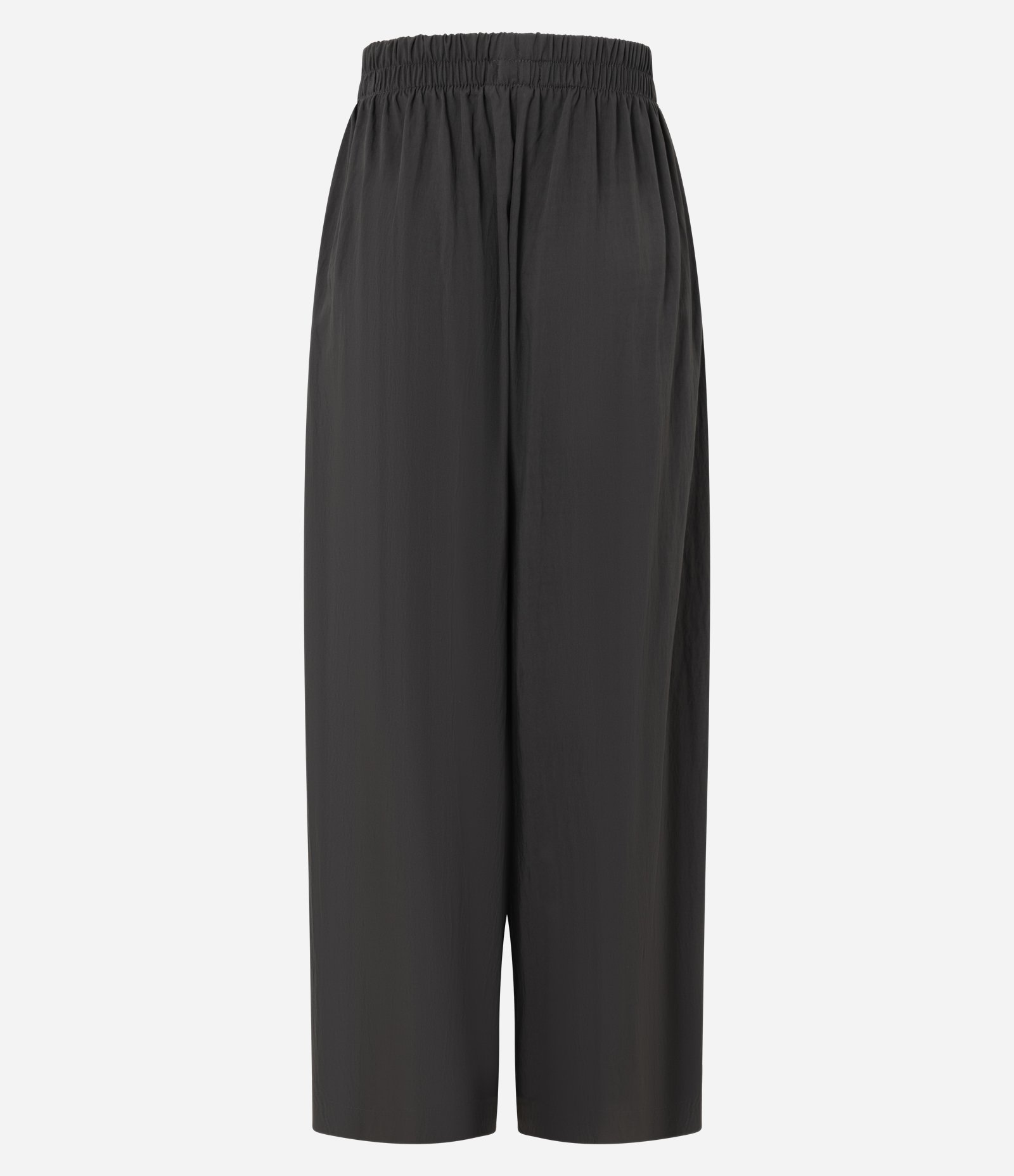 Calça Ampla com Cós Elástico Cinza 6
