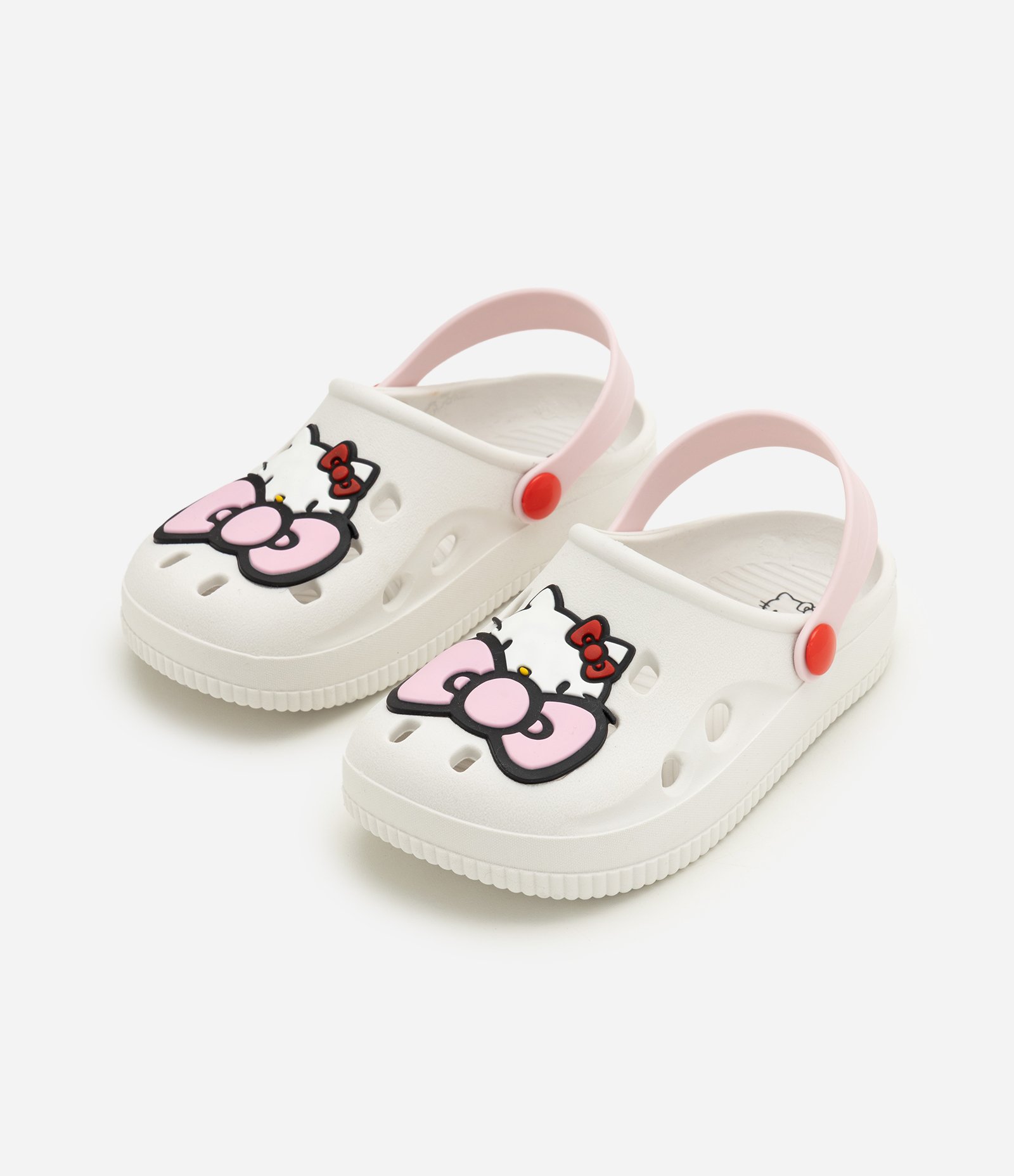 Sandália Babuche Infantil Hello Kitty Personagem Licenciado - Tam 28 a 35 Off White 1