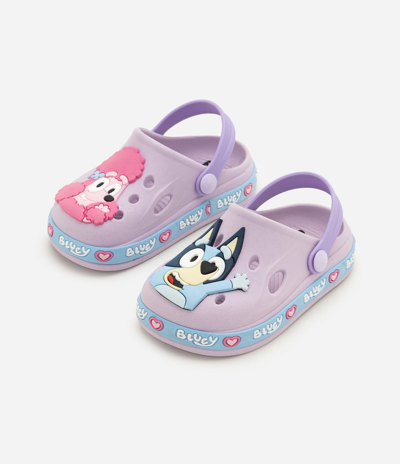 Sandália Infantil Babuche Personagens Bluey - Tam 20 a 25 Lilás 1