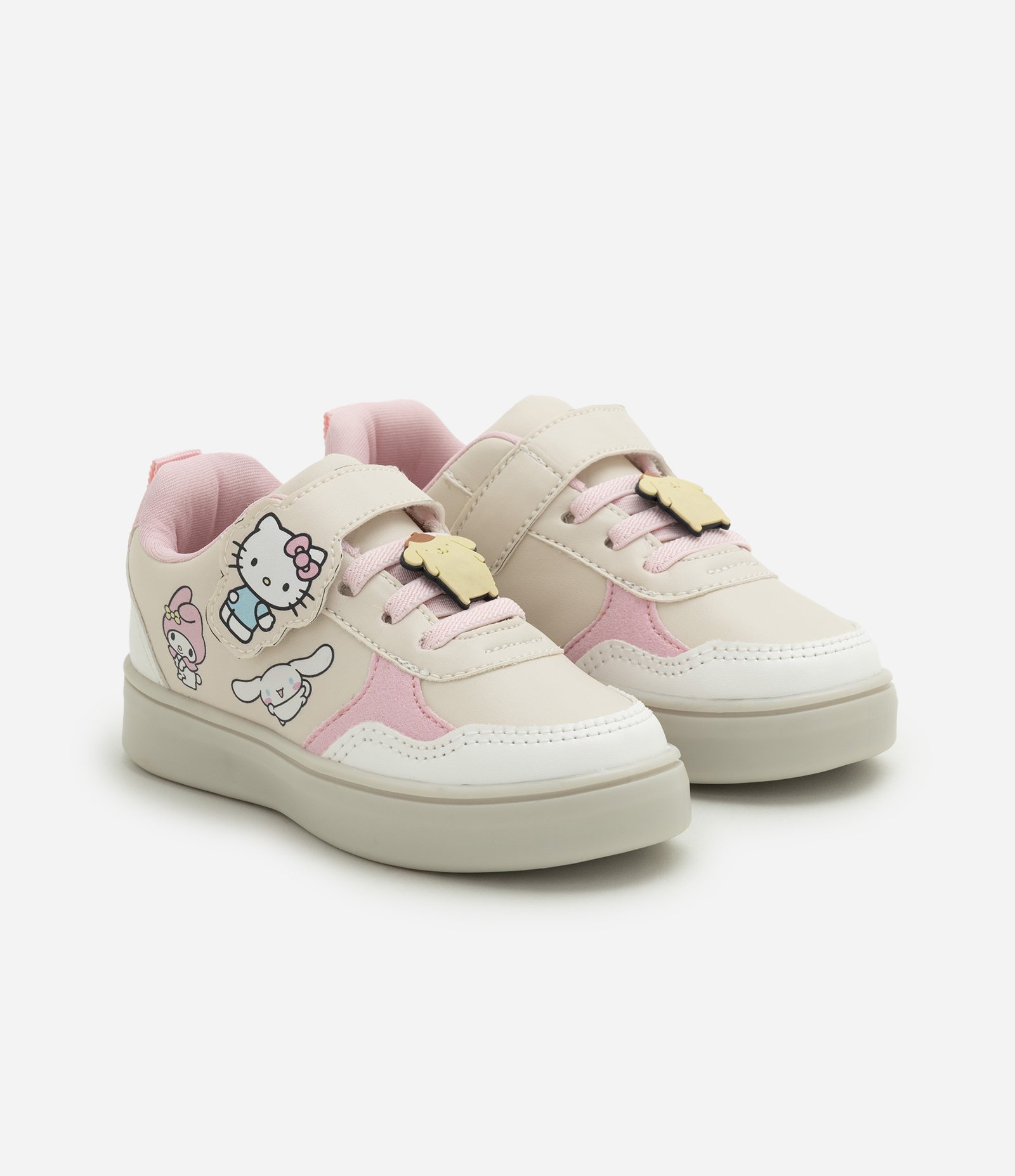 Tênis Infantil Com Led Hello kitty - Tam 20 ao 27 Off White 5