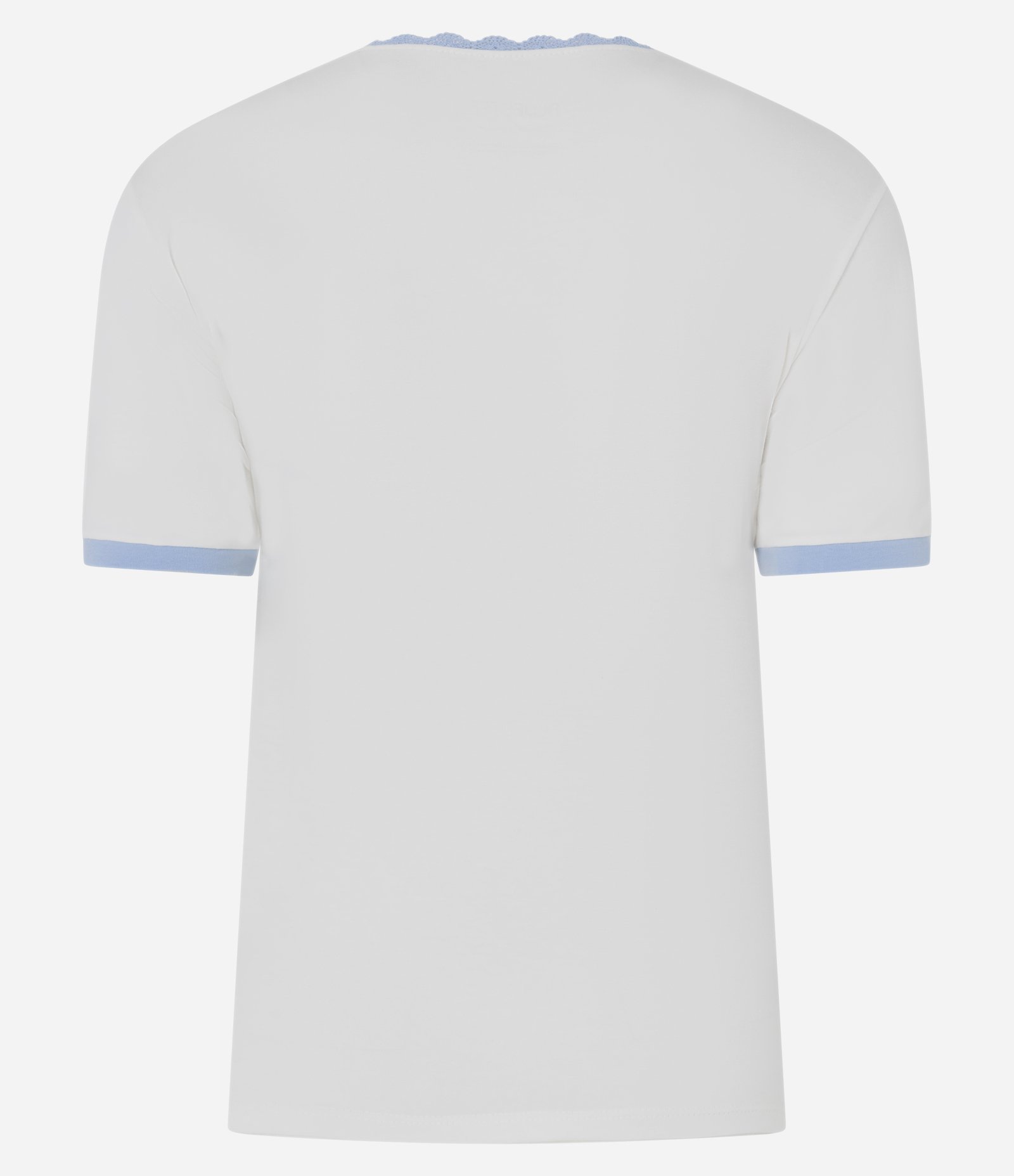 Camiseta com Lettering Book Girlie e Gola com Acabamento em Renda Branco 7