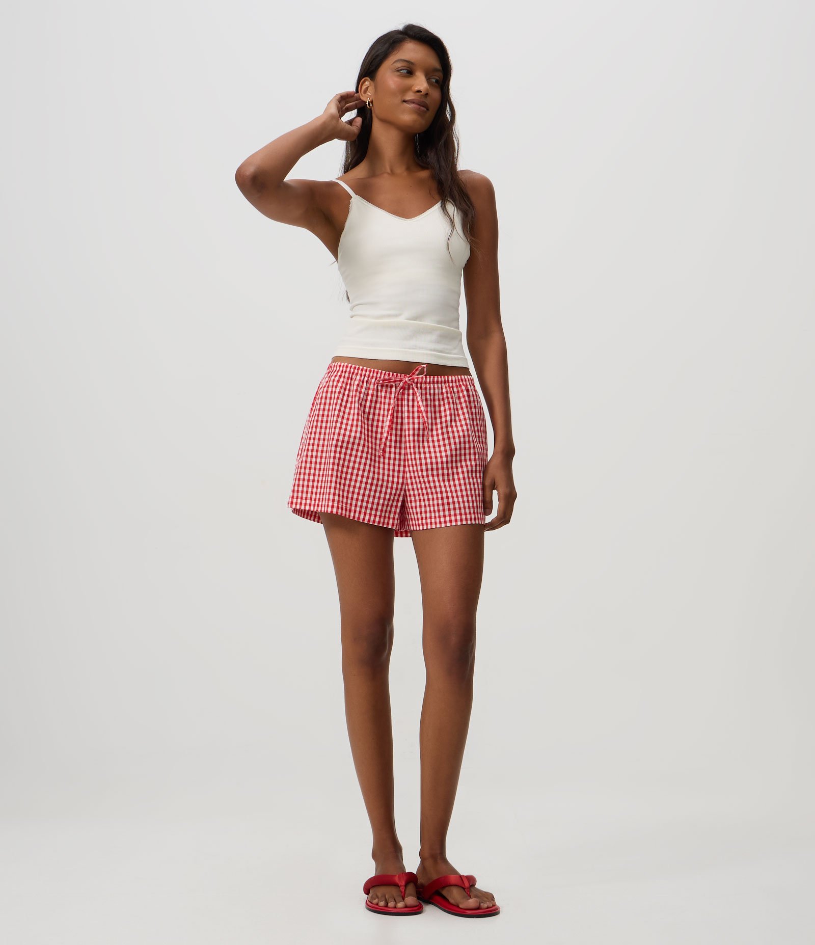 Blusa de Pijama em Viscose Seamless com Busto Duplo e Alças Finas Branco 2
