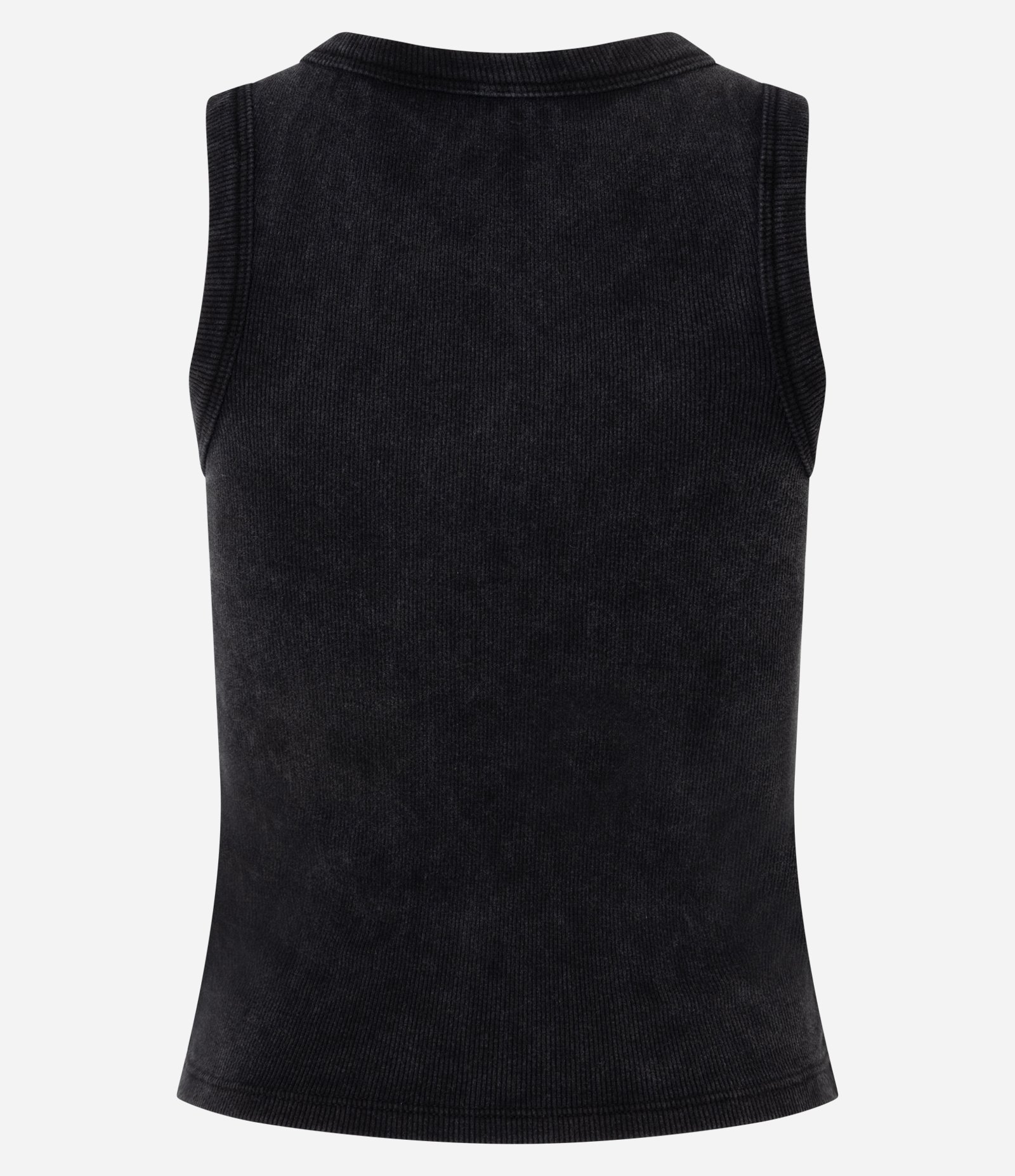 Blusa em Algodão com Lettering Álbum Taurus e Textura Canelada Preto 6