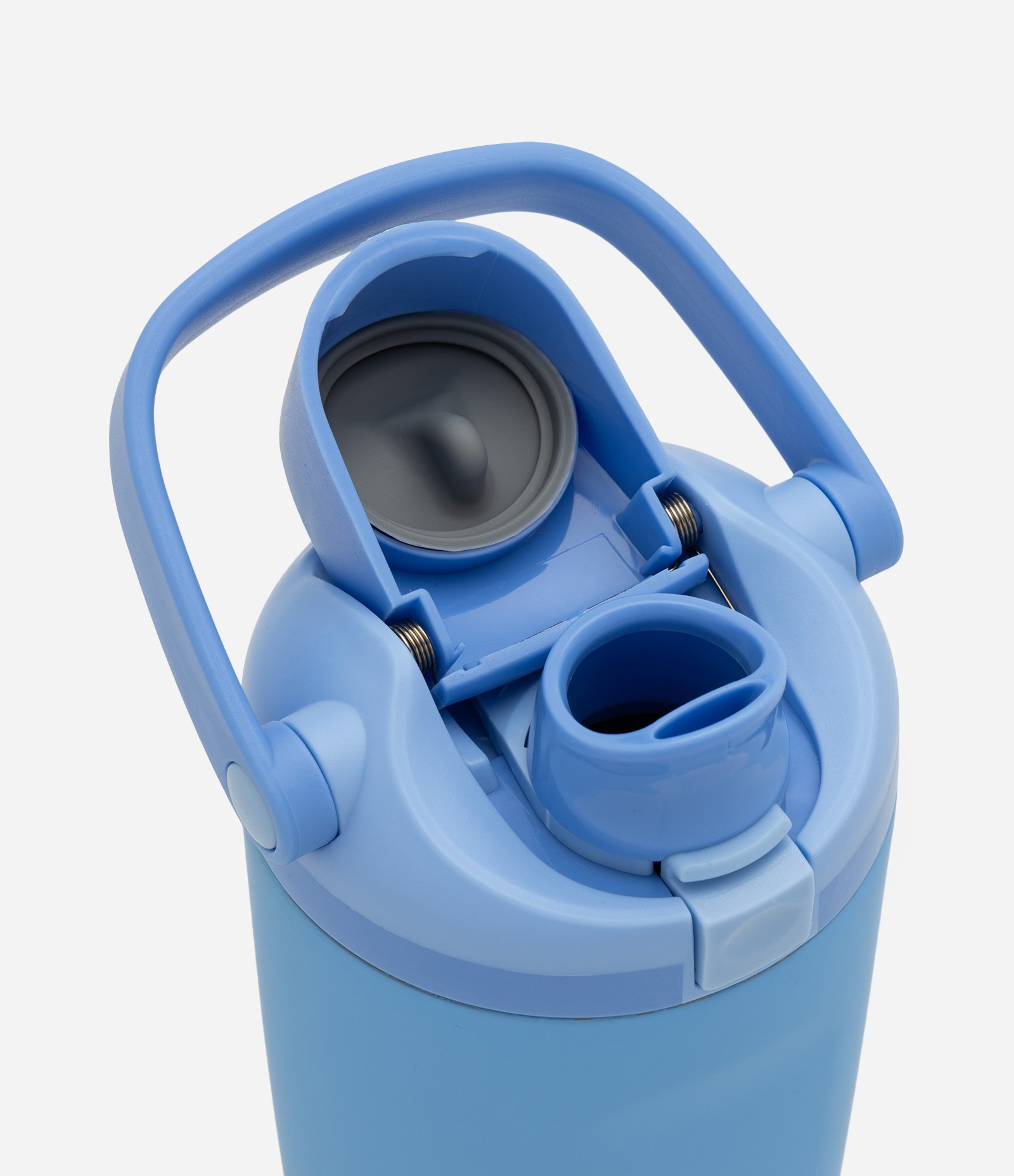 Copo Térmico em Metal com Alça e Biqueira 900ml Azul 3