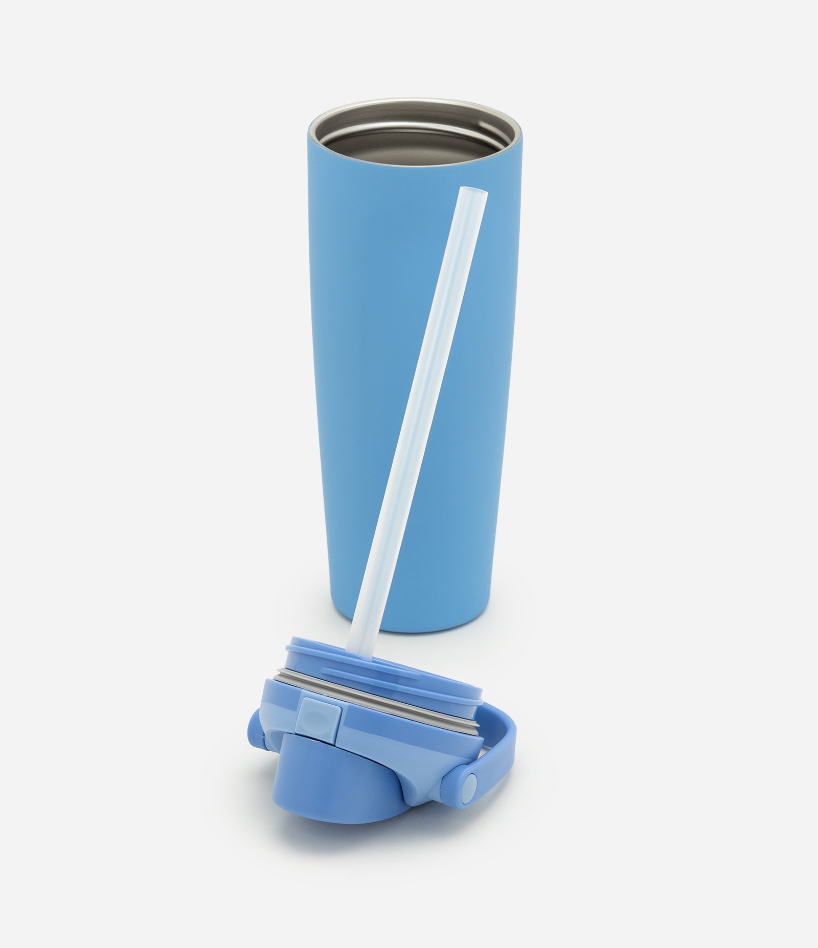 Copo Térmico em Metal com Alça e Biqueira 900ml Azul 5